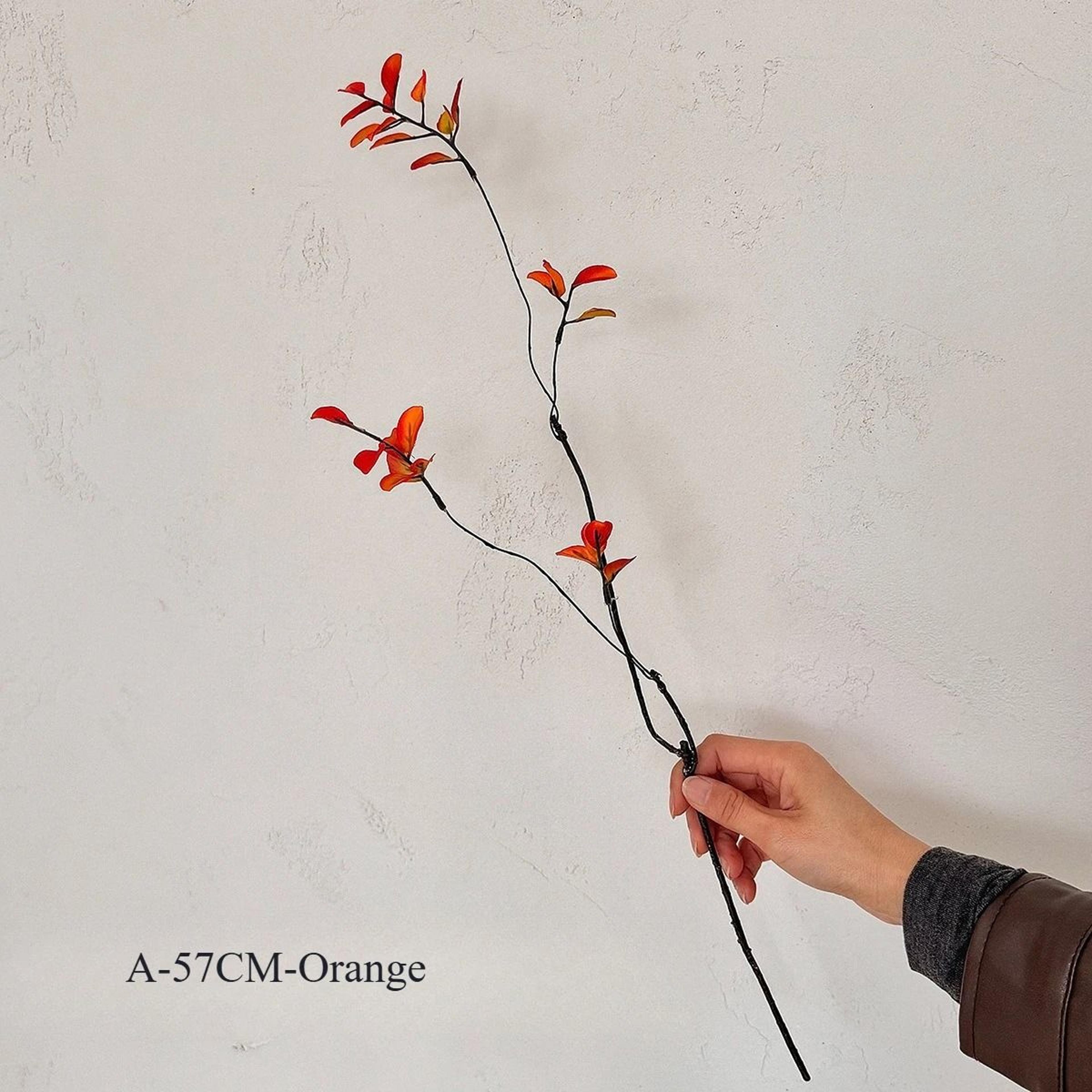 Artificial Autumn Branches Faux Fall Stems Chinese Style Vase Filler Decor 9