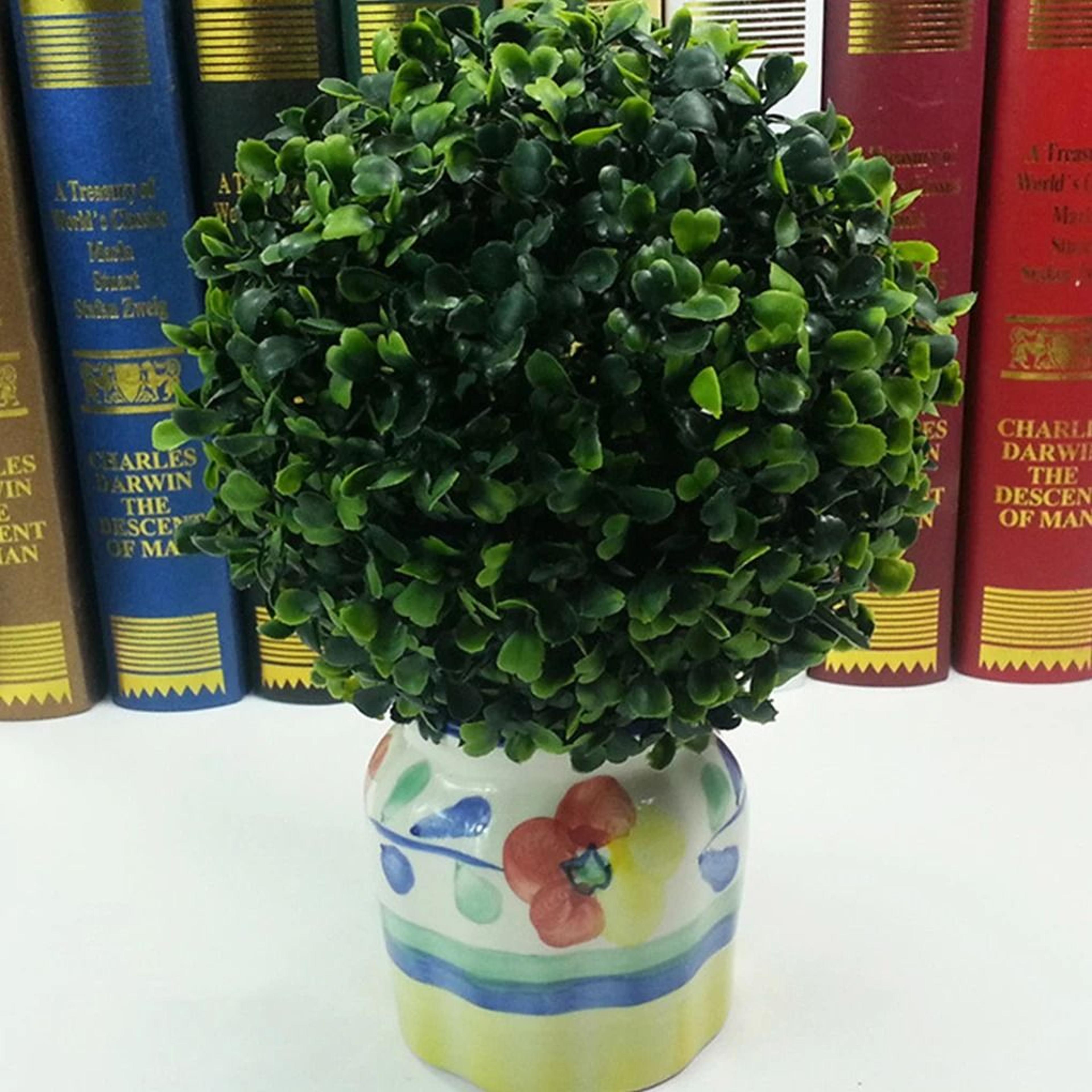 Eco Friendly Artificial Plant Ball Realistic Faux Greenery Decor Sphere 11