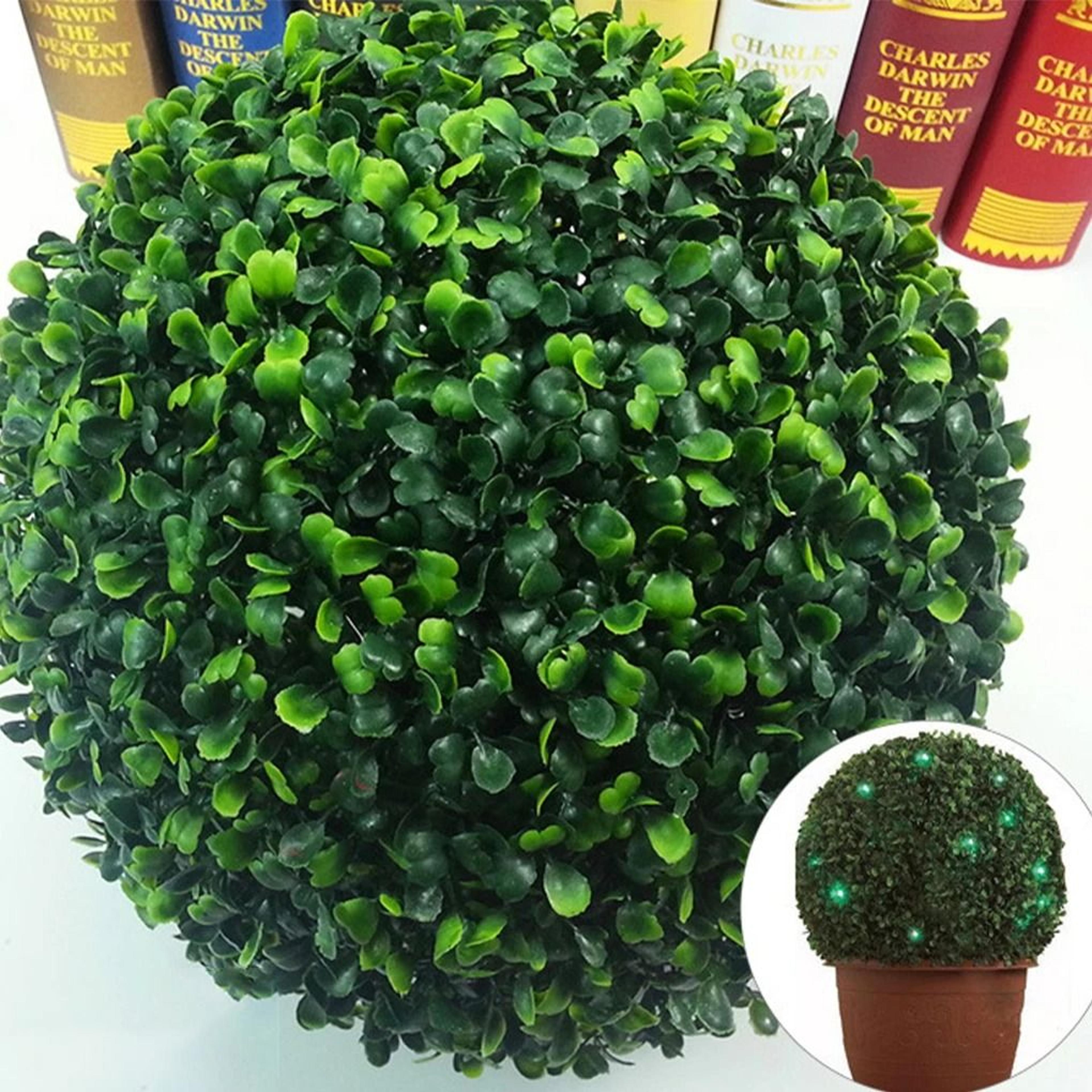 eco friendly artificial plant ball realistic faux greenery decor sphere