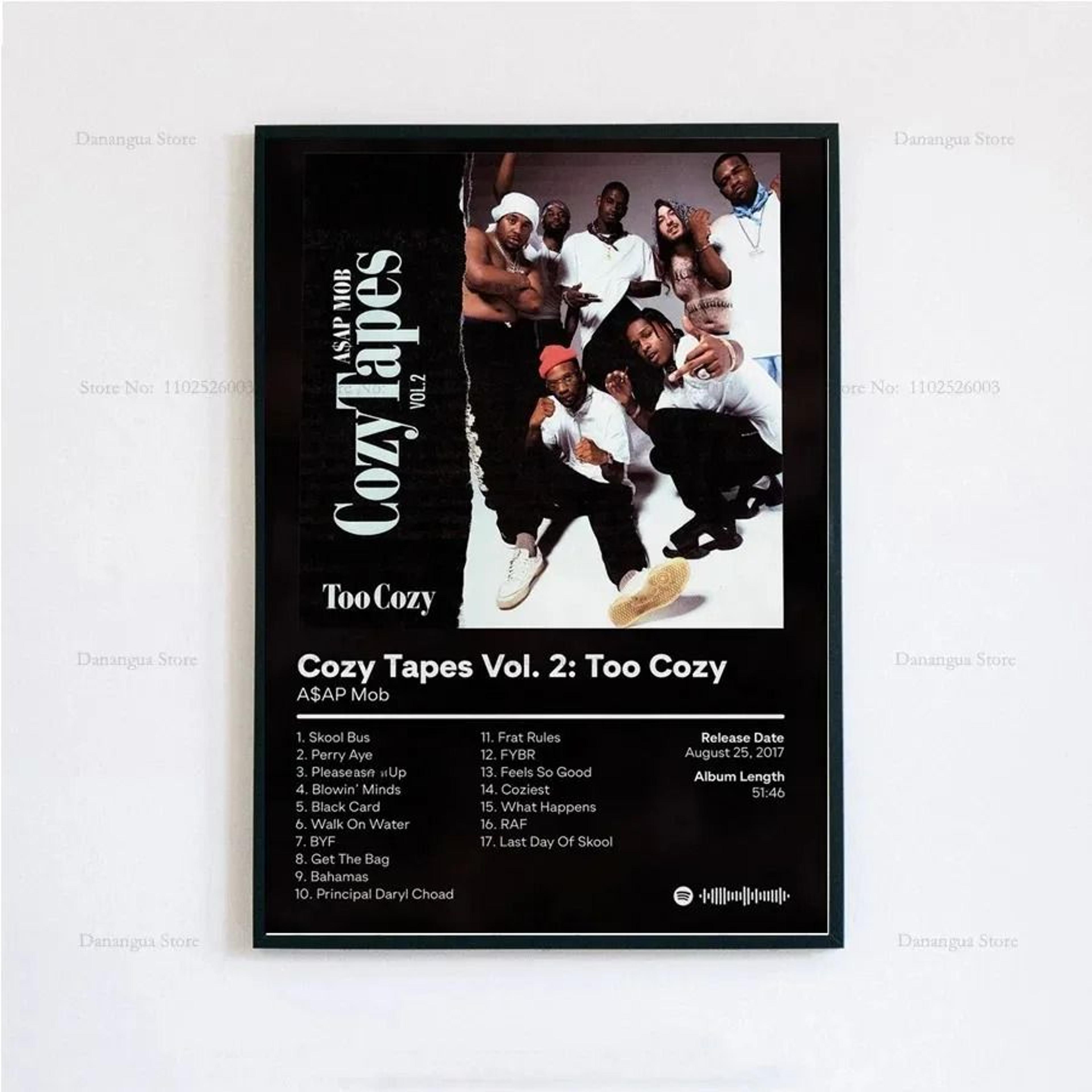 ASAP Rocky Poster Hip Hop Album Cover Wall Art Music Poster Print 3