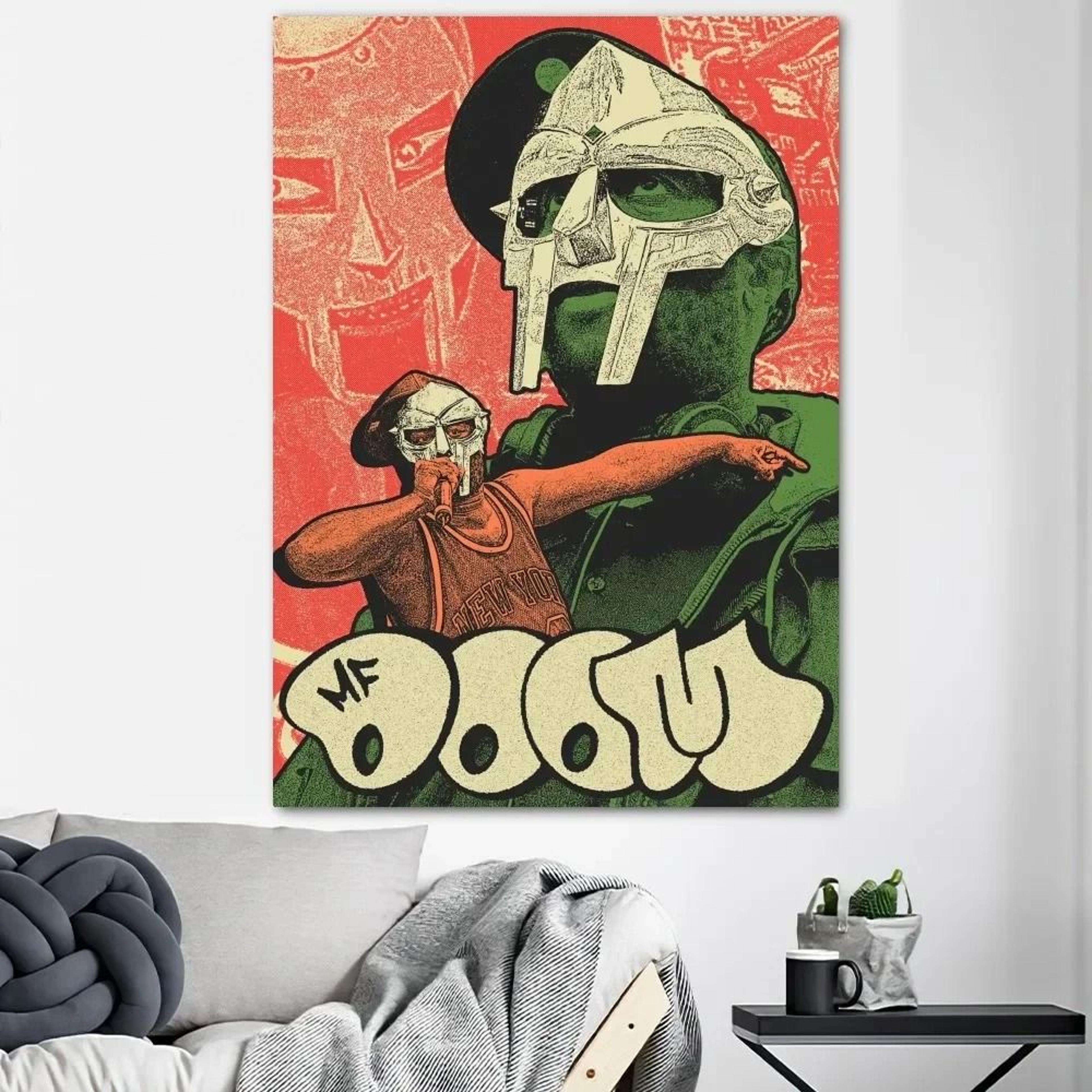 MF DOOM Poster Hip Hop Album Cover Canvas Wall Art Print 13