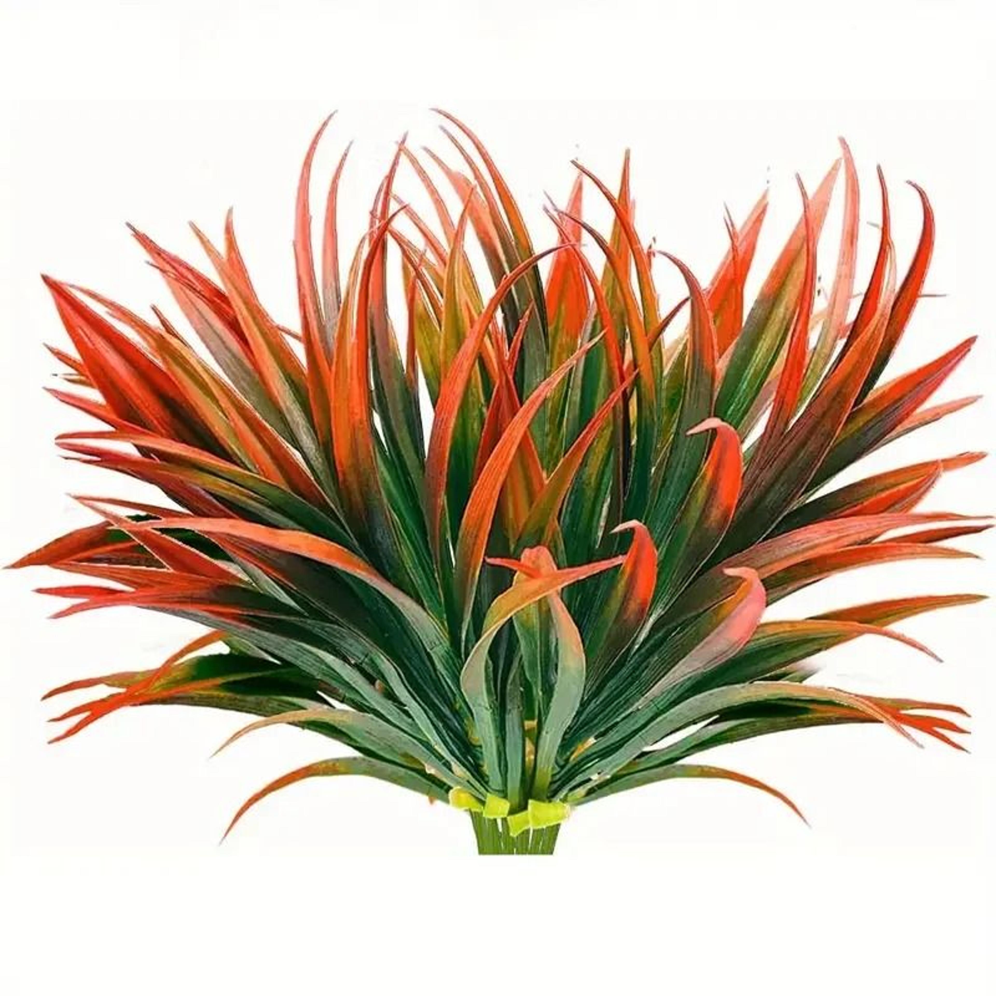 UV Resistant Artificial Tropical Plants Outdoor Fake Grass And Flowers Decor 7