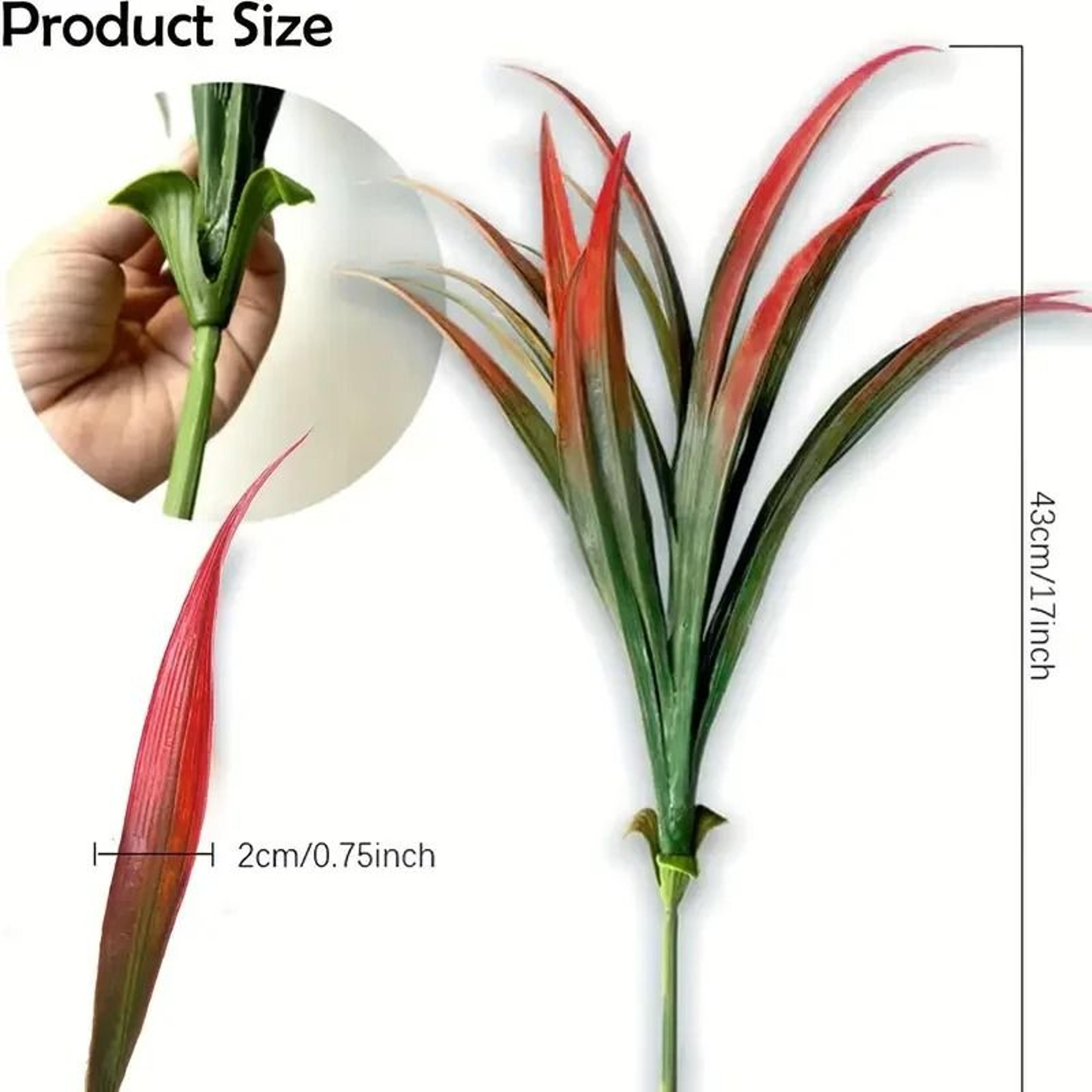 UV Resistant Artificial Tropical Plants Outdoor Fake Grass And Flowers Decor 18