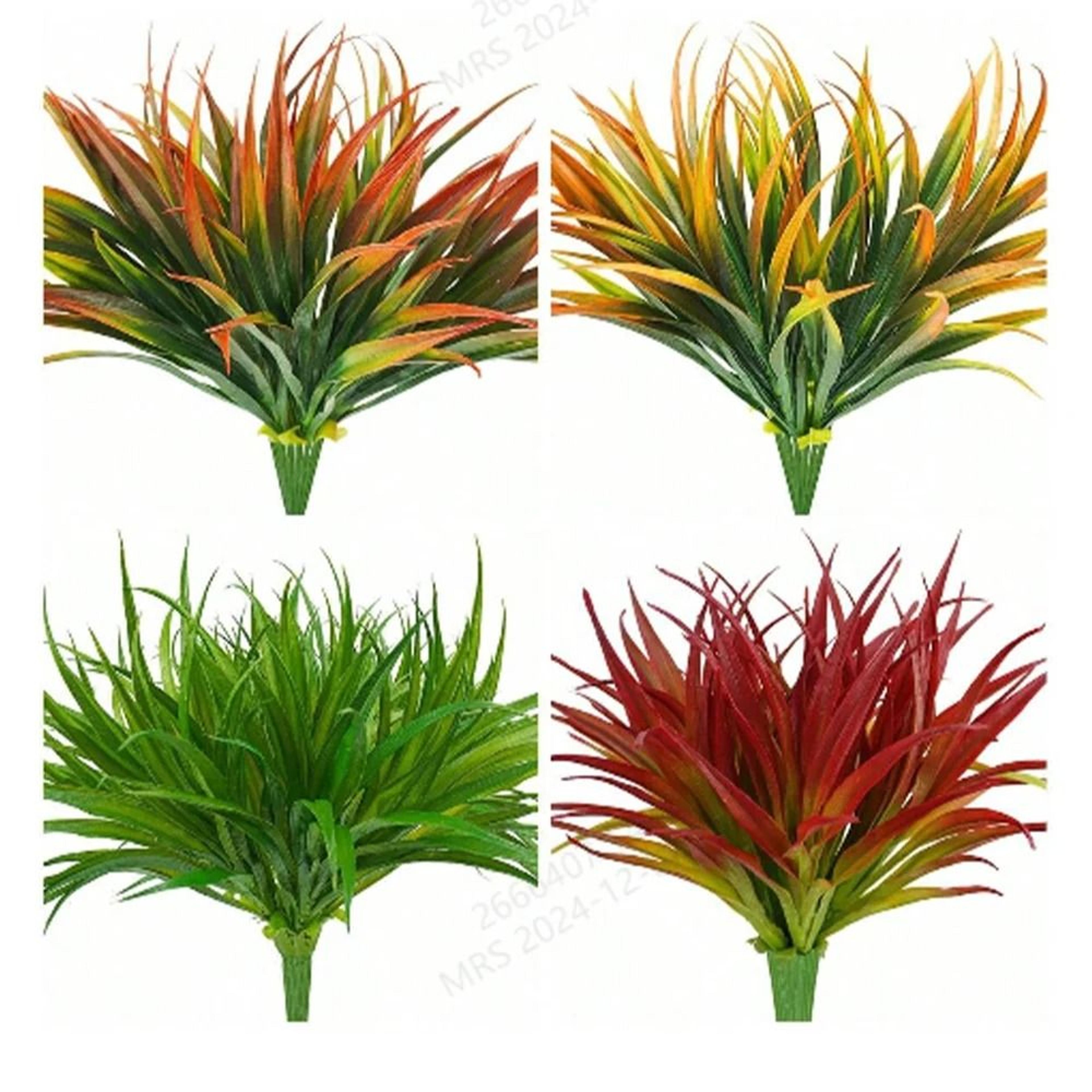 uv resistant artificial tropical plants outdoor fake grass and flowers decor