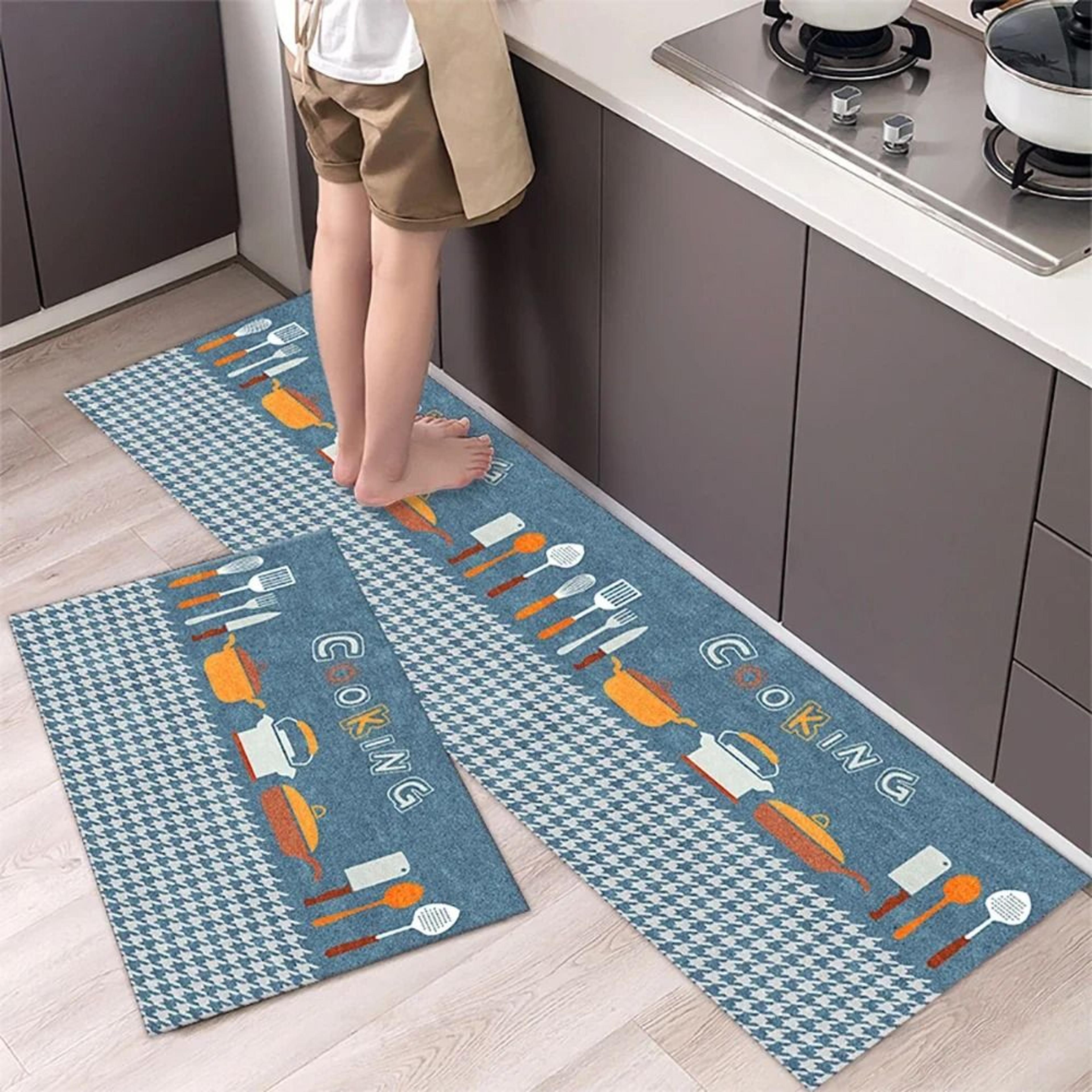Soft Washable Non Slip Floor Mat Long Kitchen Bedside Runner Rug 0