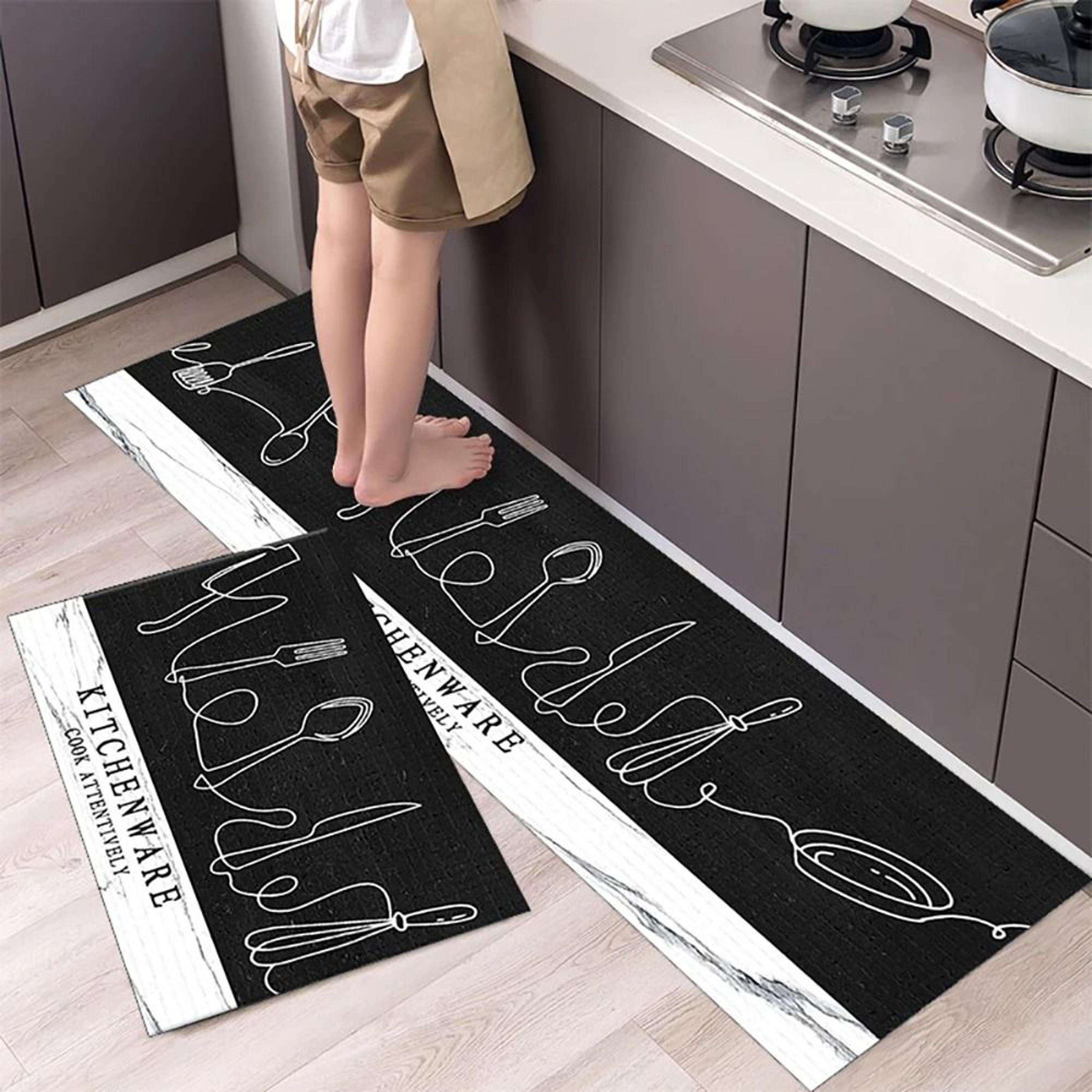 Soft Washable Non Slip Floor Mat Long Kitchen Bedside Runner Rug 4