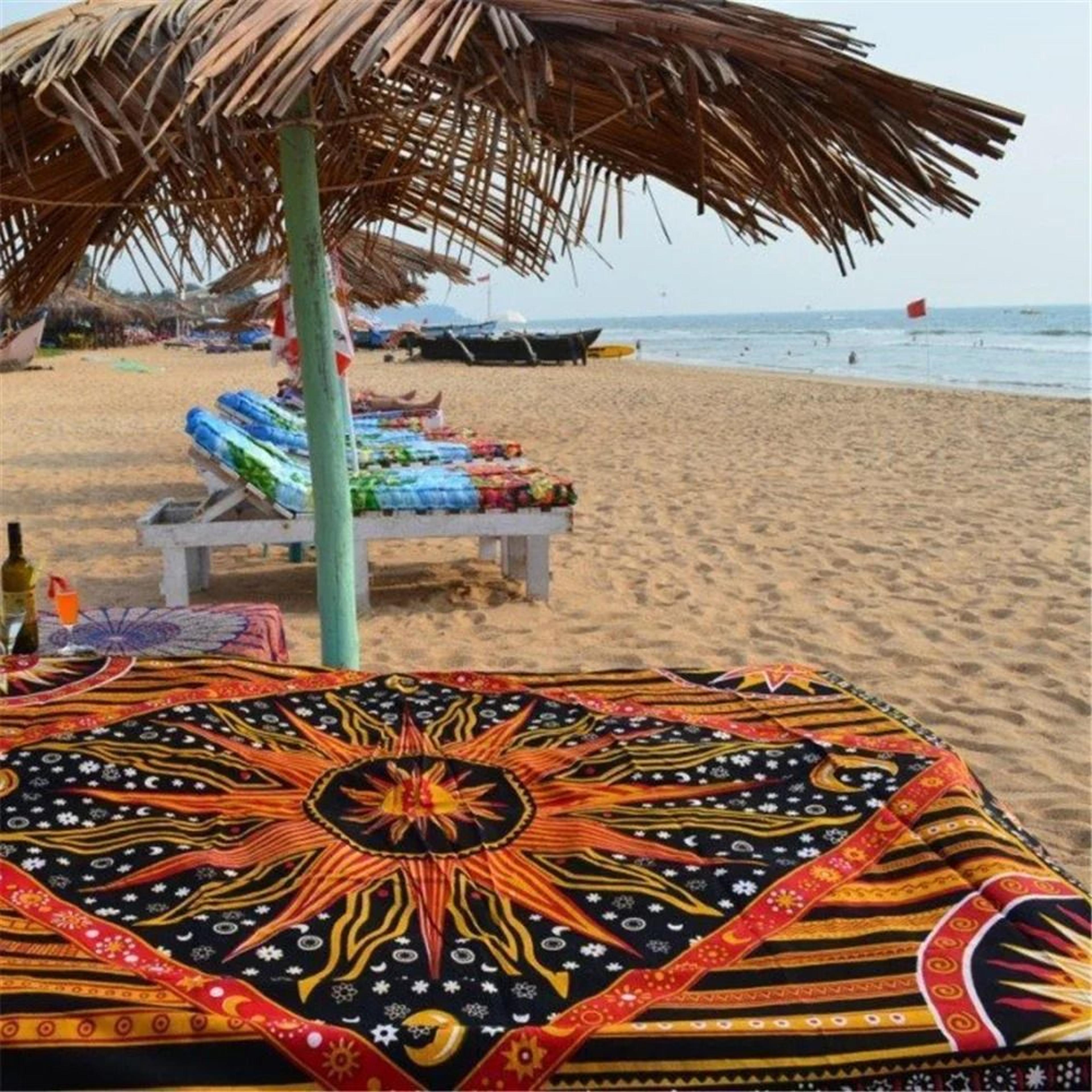 mandala tarot tapestry bohemian hippie wall hanging decor