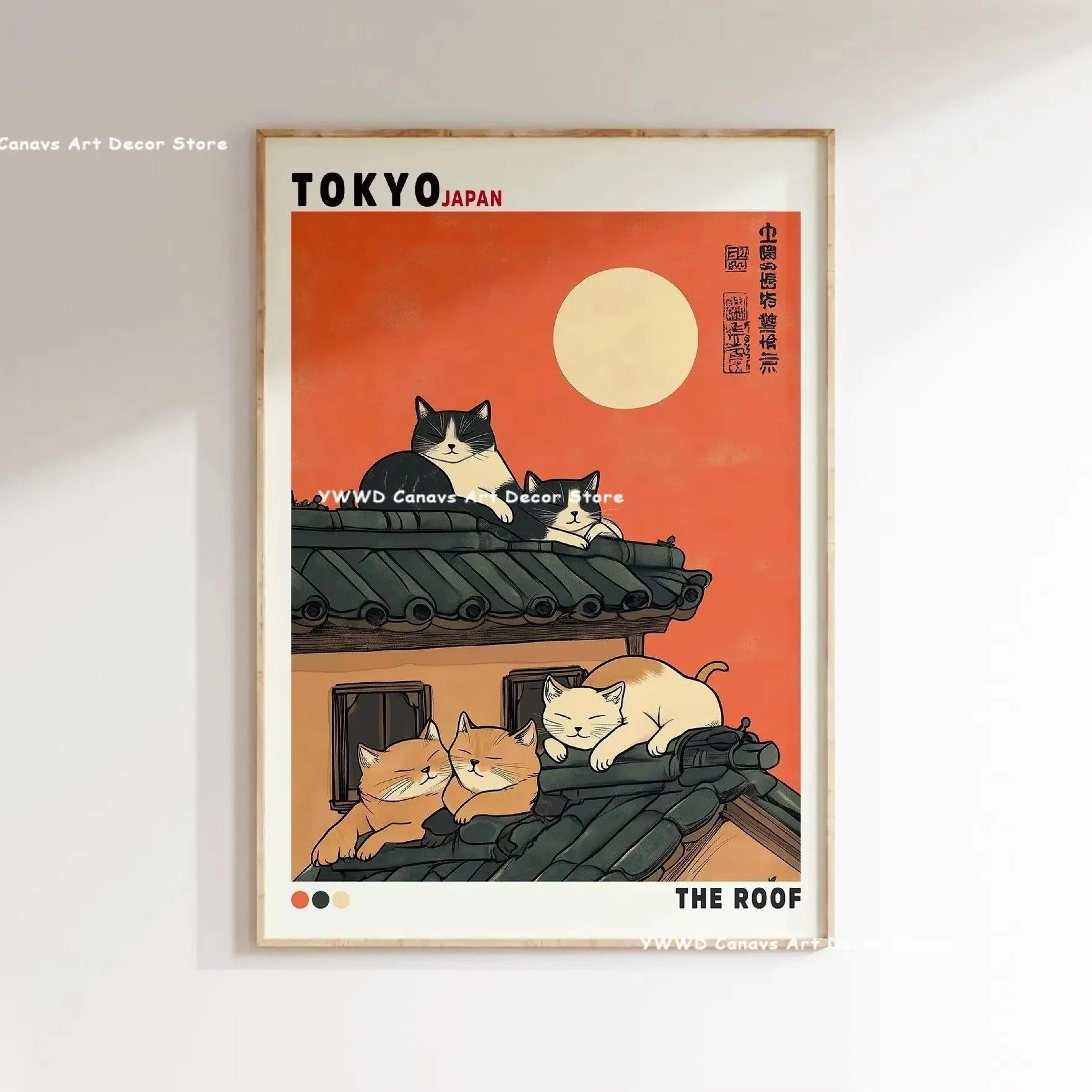 Hokusai Wave Canvas Japanese Wall Art Mount Fuji Wall Decor For Modern Home 3