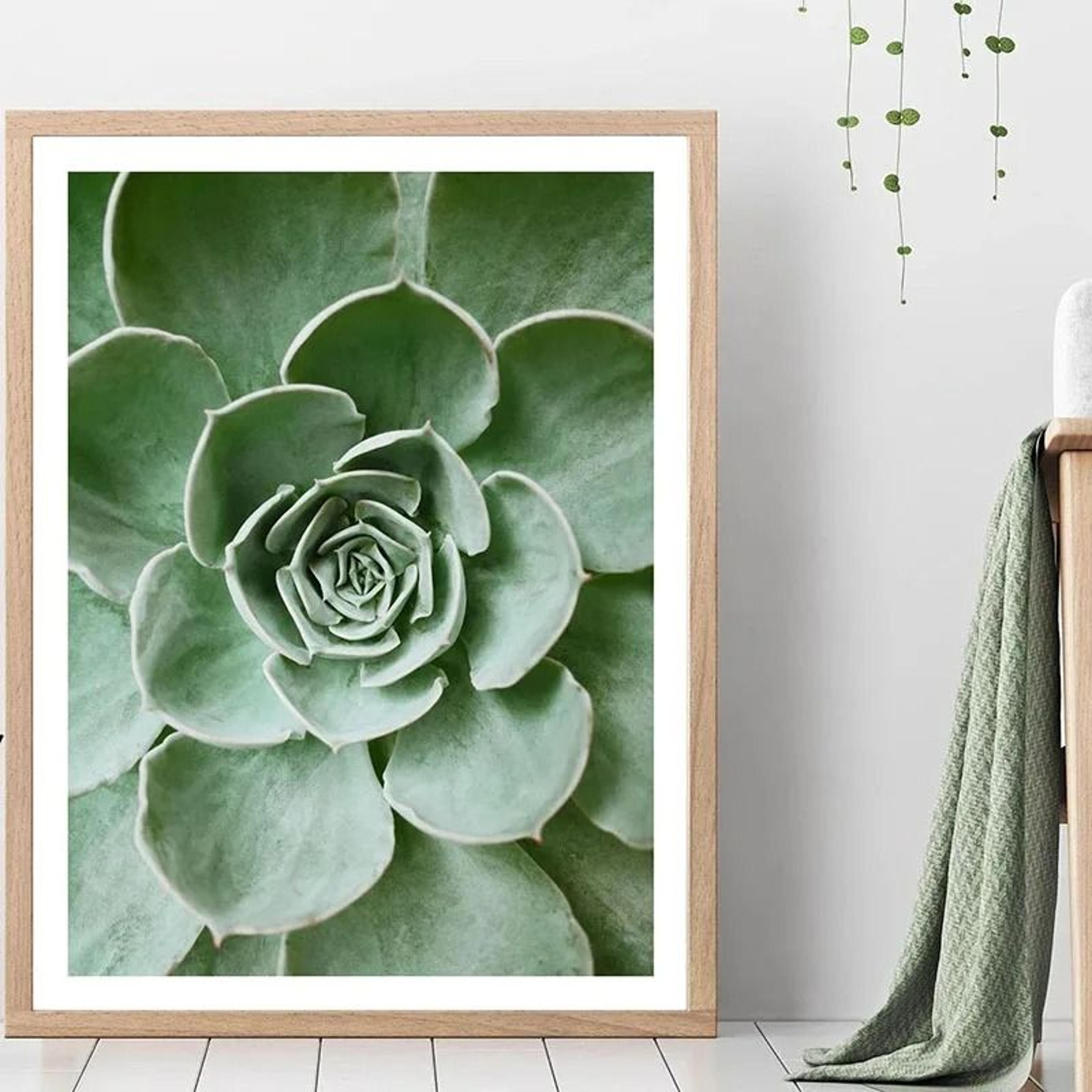 Botanical Wall Art Plant Canvas Print Green Wall Decor Nature Leaf Poster 4