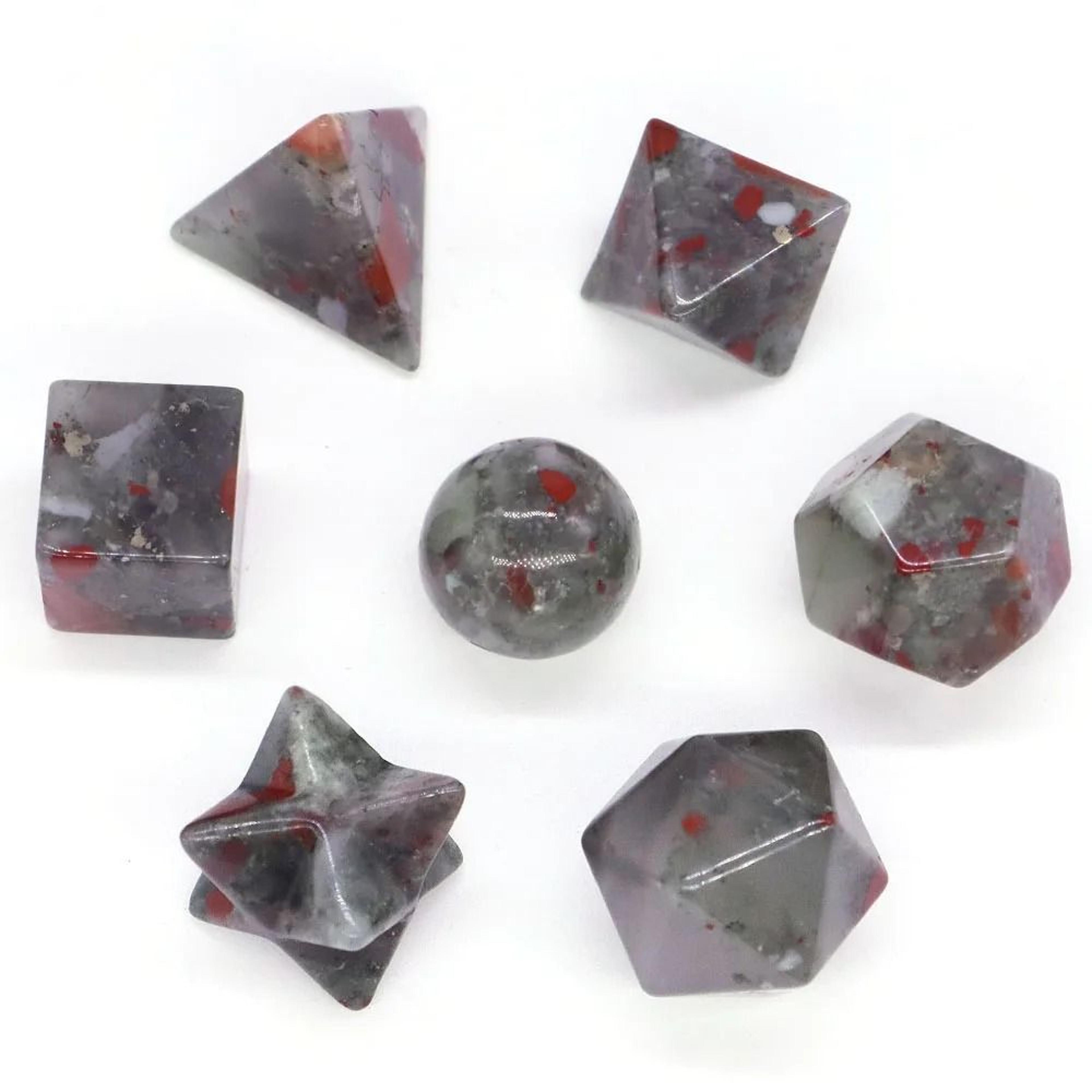 Platonic Solid Crystal Set Sacred Geometry Chakra Healing Reiki Stones 20