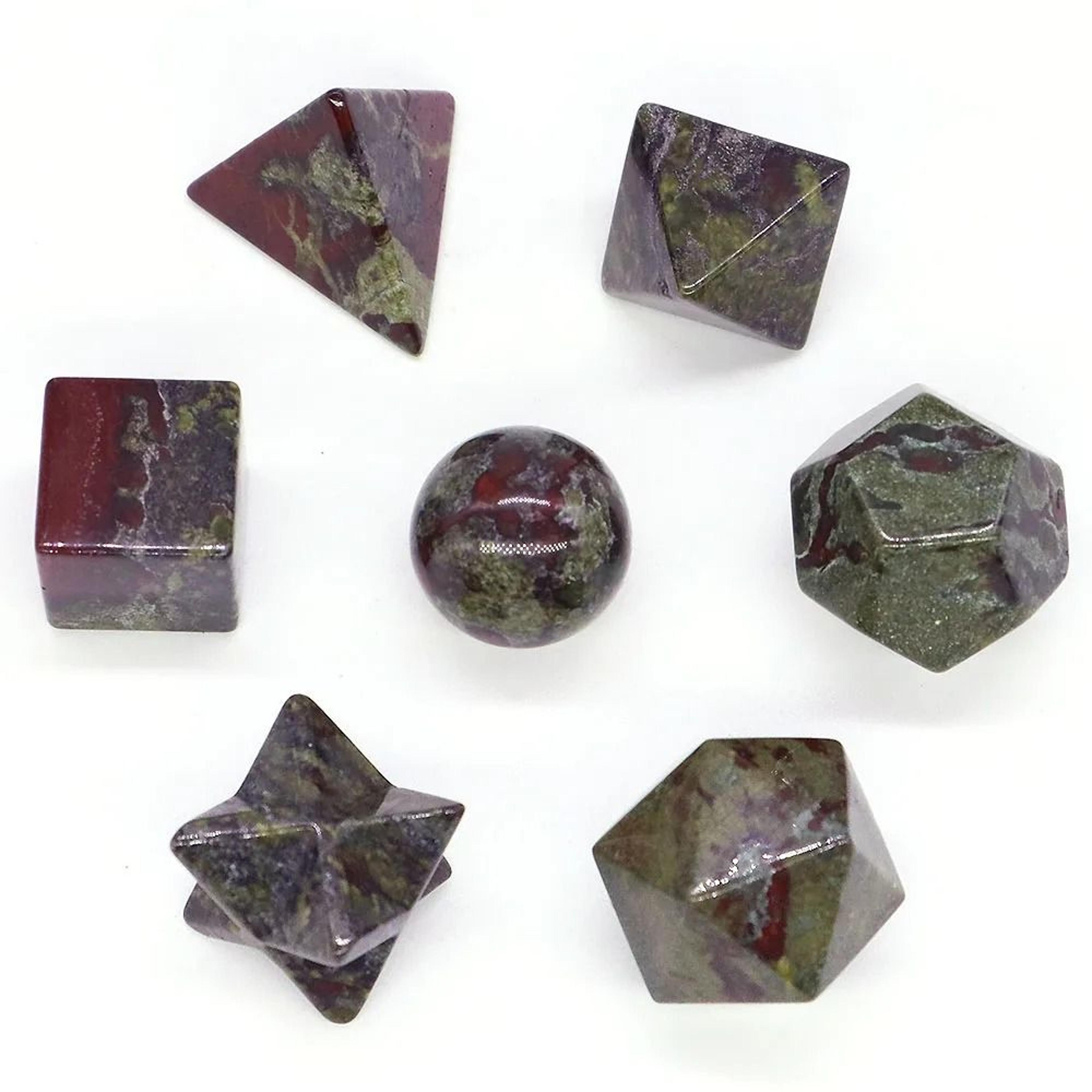 Platonic Solid Crystal Set Sacred Geometry Chakra Healing Reiki Stones 21