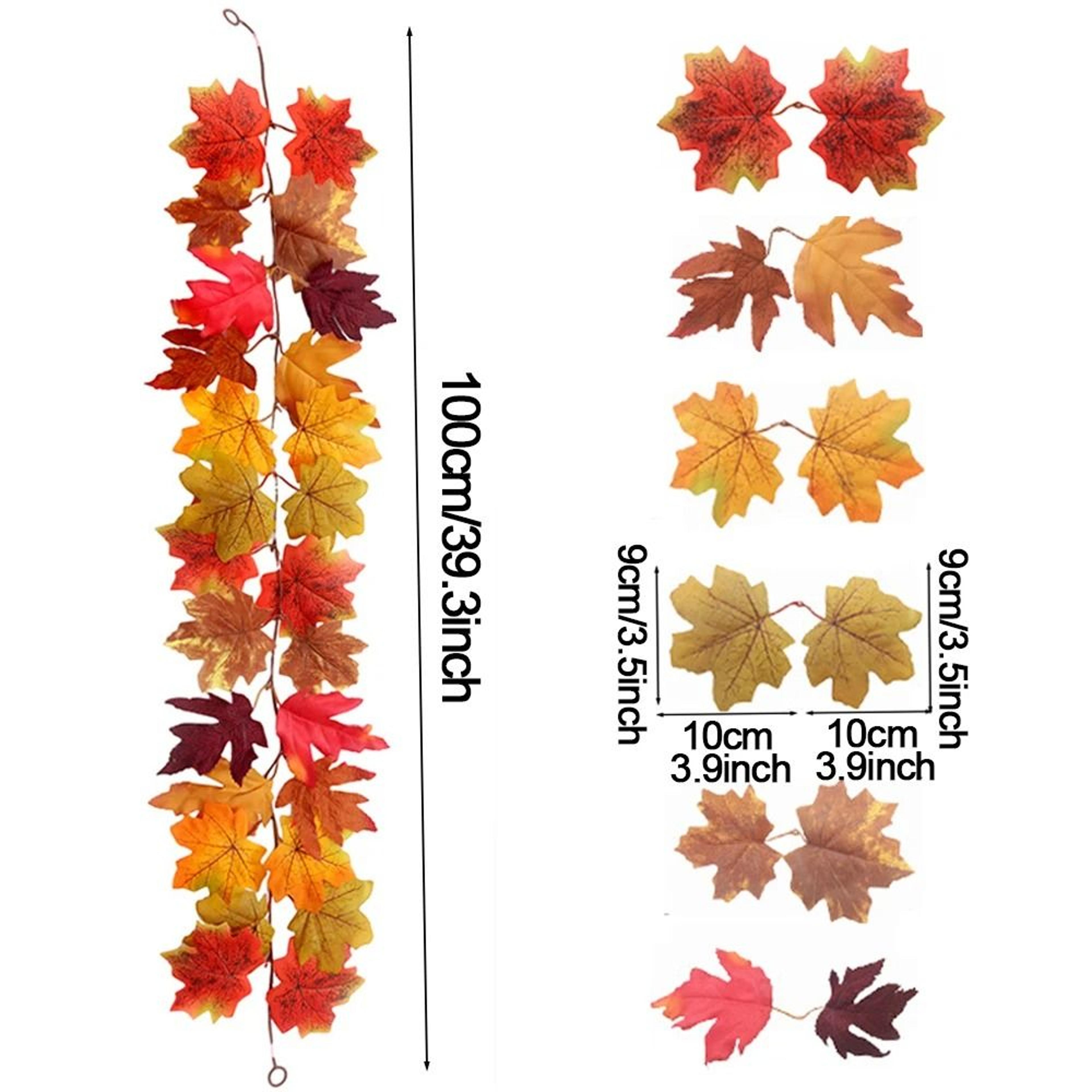 Artificial Maple Leaf Garland Autumn Fall Decor Hanging Vine For Home And Events 5