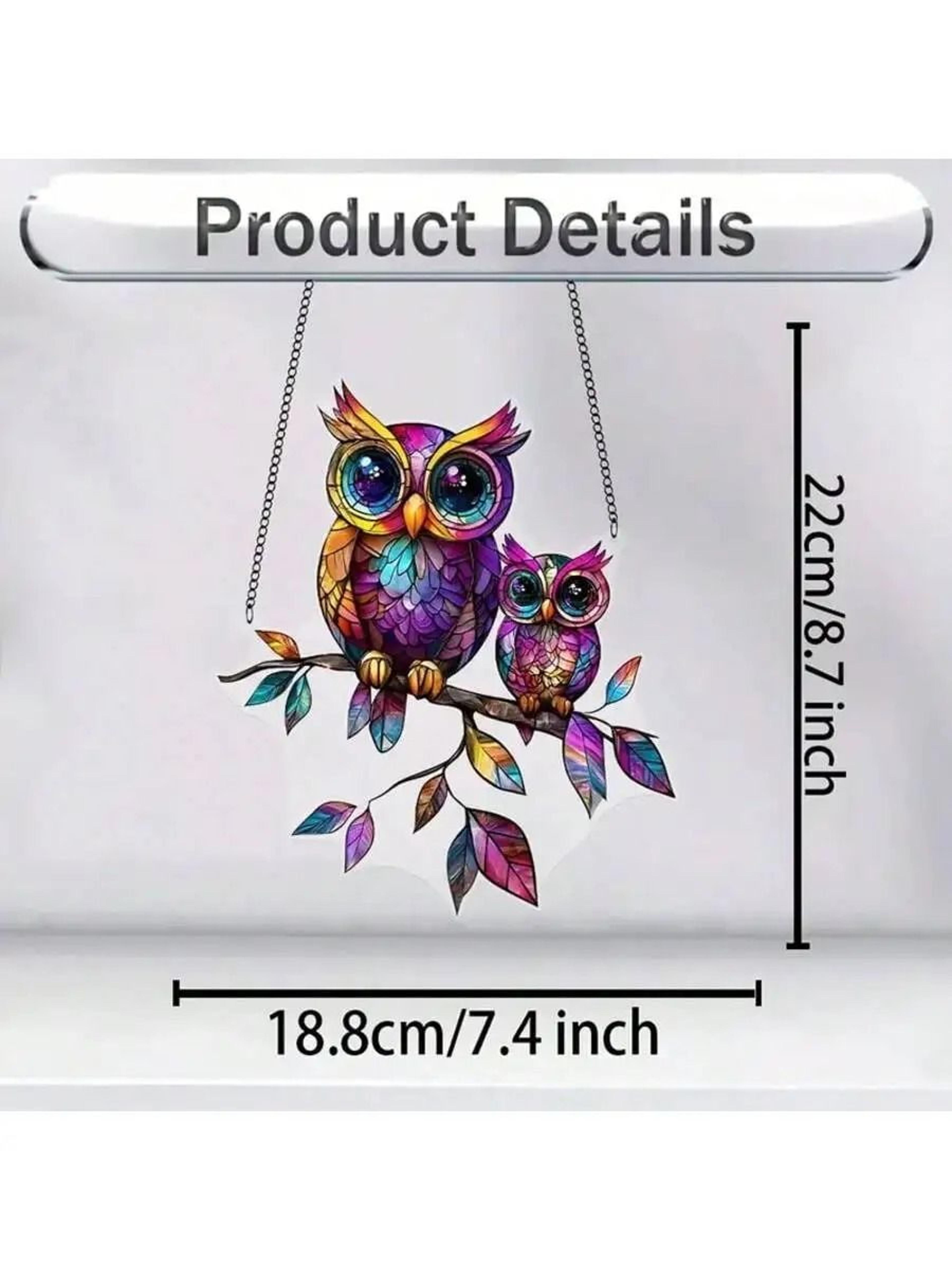 Colorful Owl Pendant Light Decorative Animal Hanging Lamp For Home Decor 3