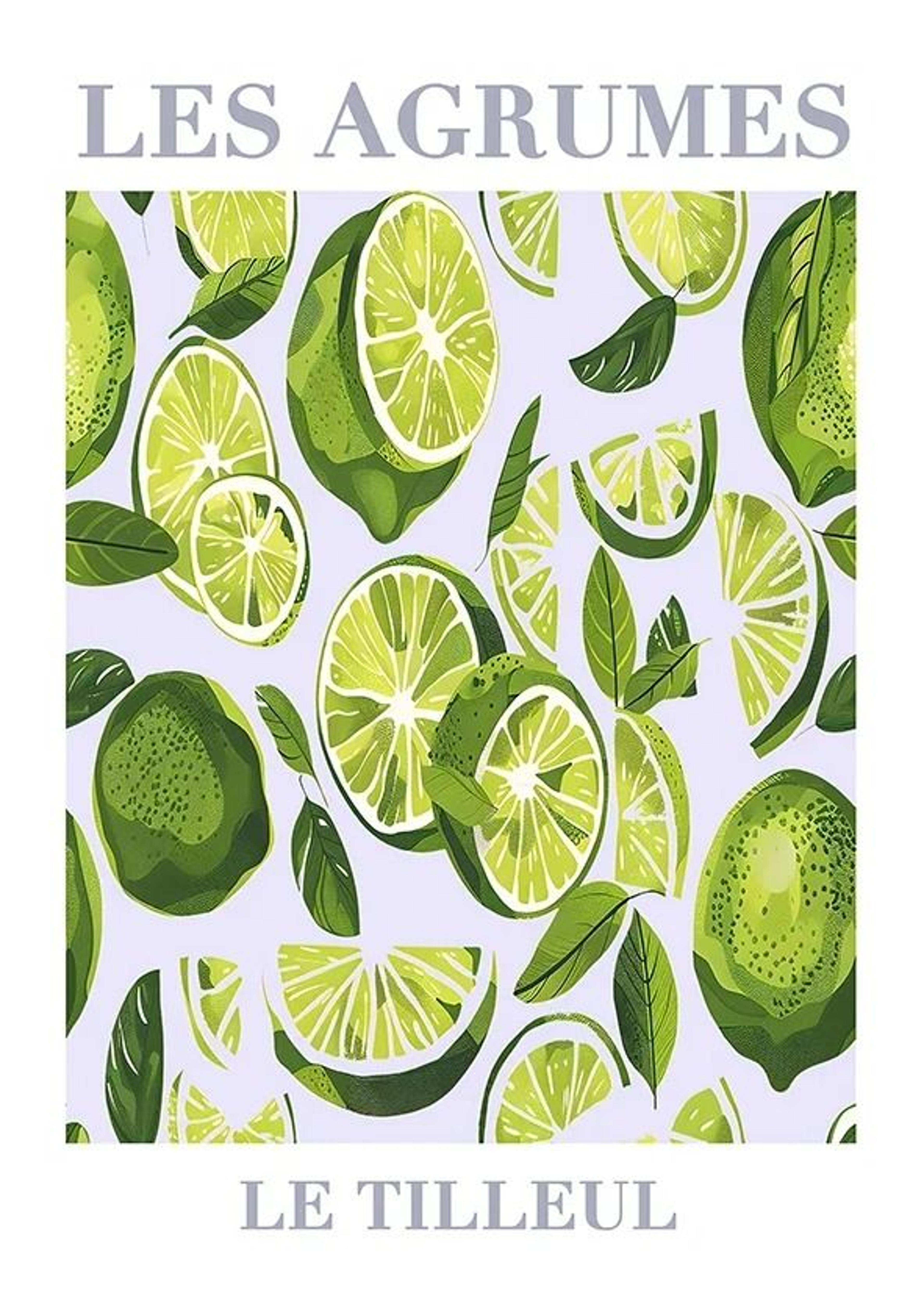 Retro Lemon Canvas Wall Art Botanical Fruit Poster For Kitchen And Living Room 1