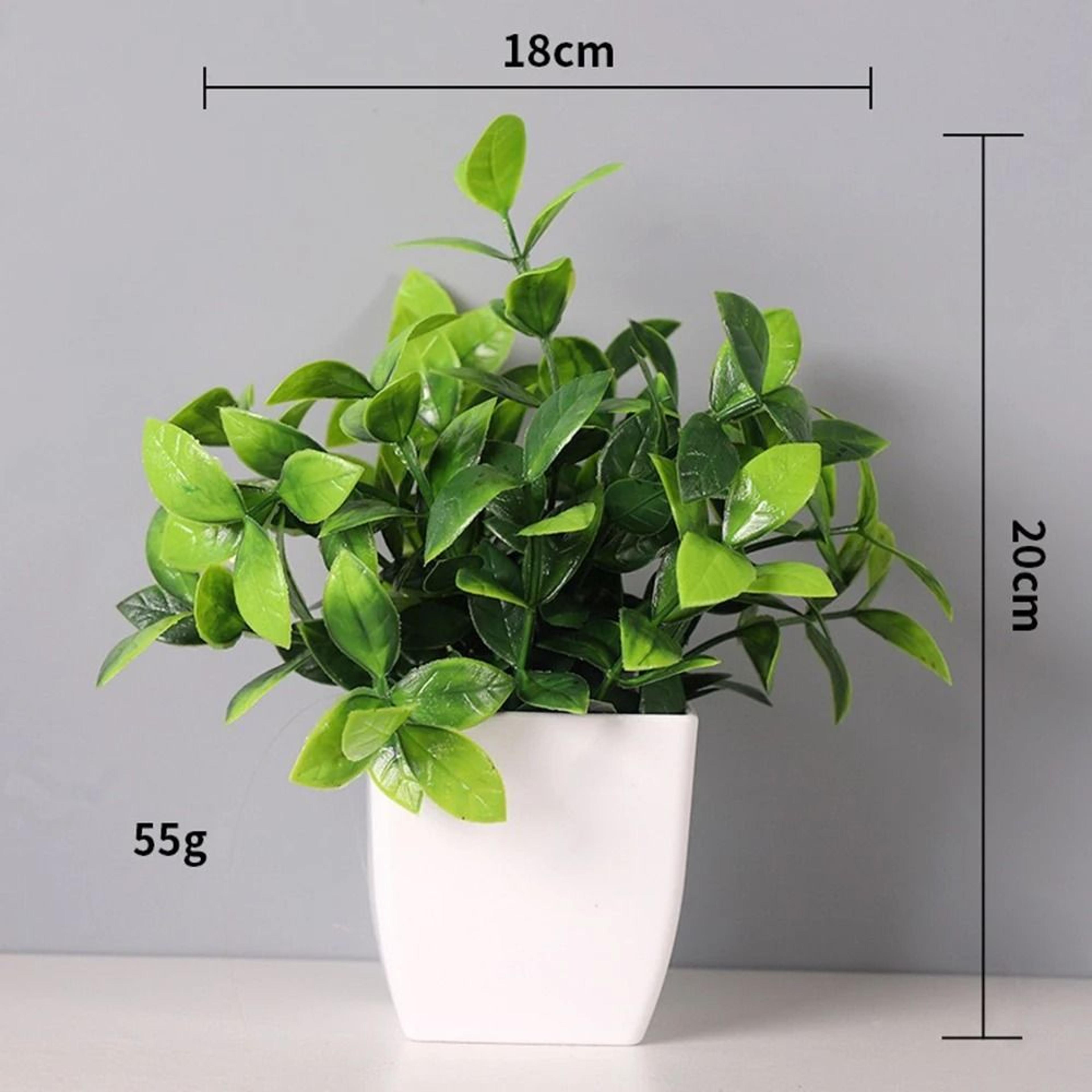 Artificial Bonsai Tree Mini Desk Plant Decor Non Fading Office Centerpiece 7