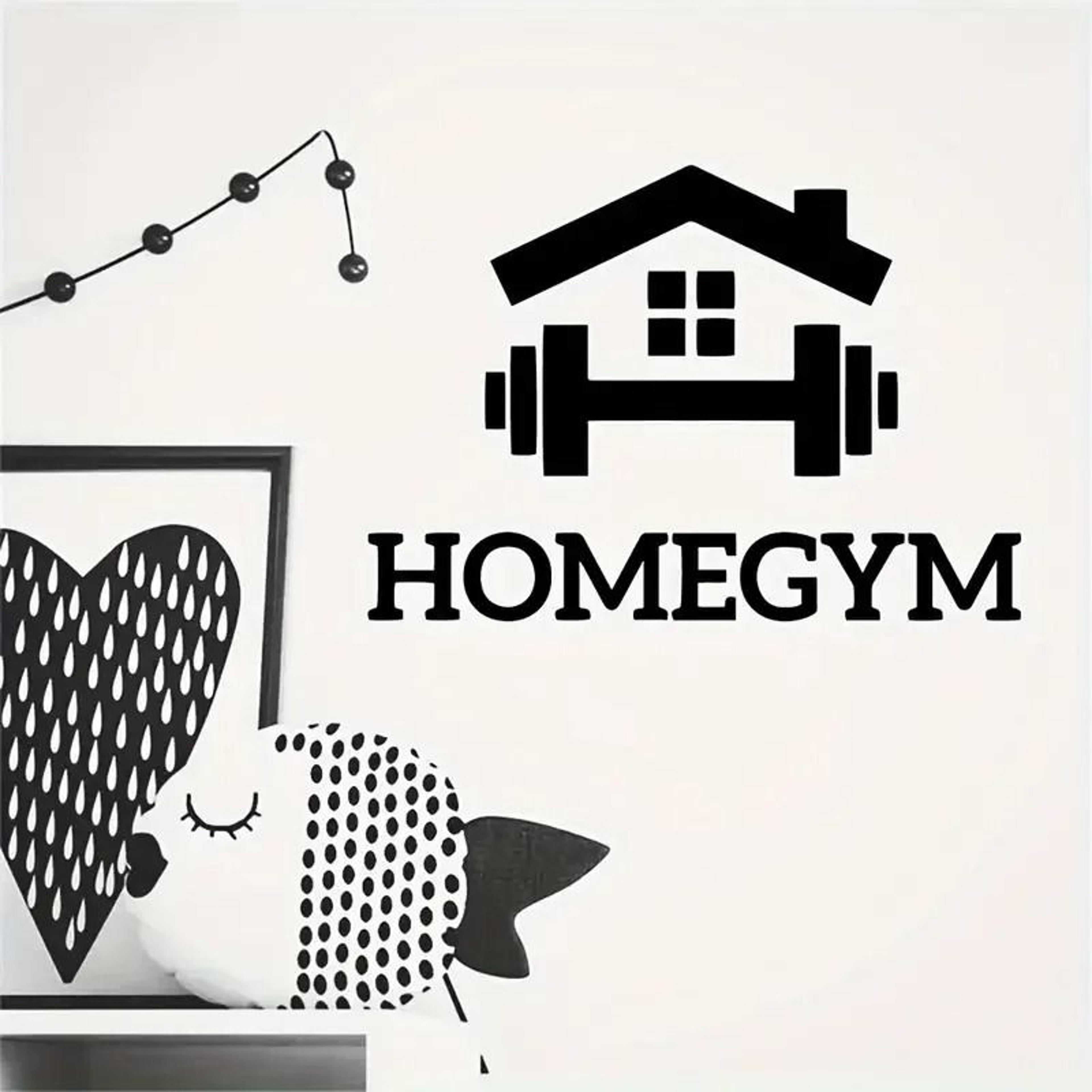 gym wall sticker barbell fitness wall decor removable home gym decal