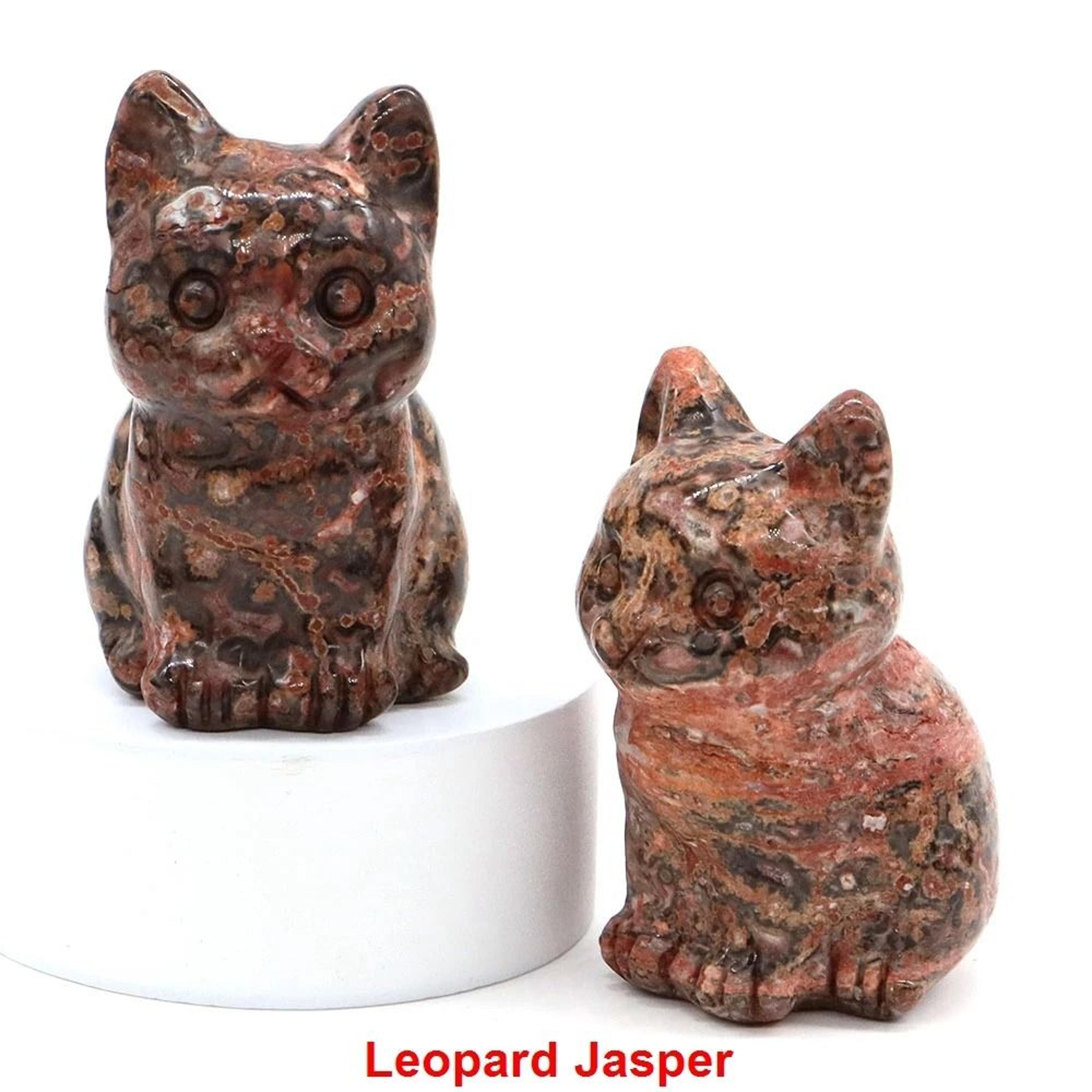 Natural Amethyst Crystal Cat Figurine Hand Carved Healing Stone Decor 8