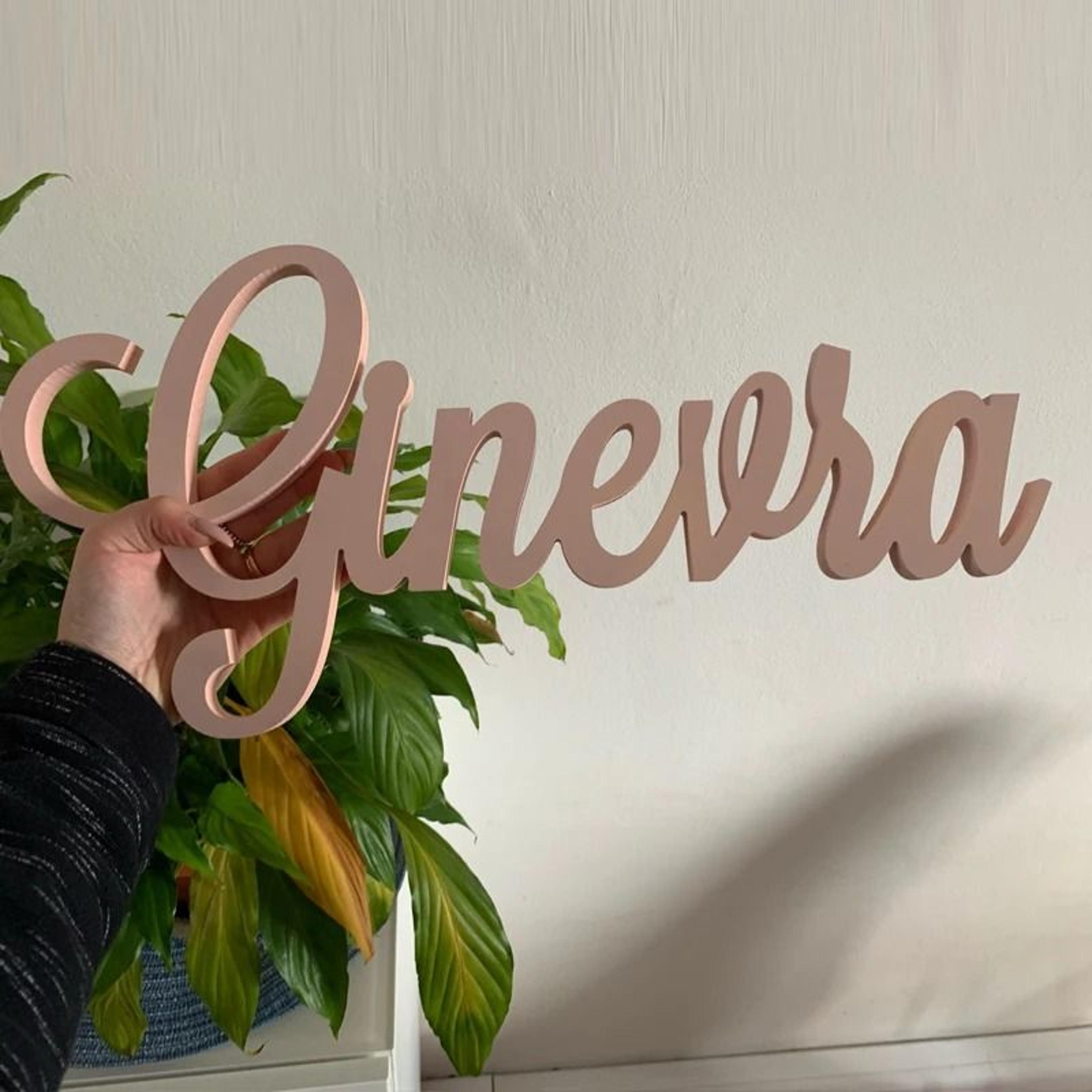 Personalized Wooden Name Sign Custom Baby Name Wall Decor For Nursery And Kids Room 5