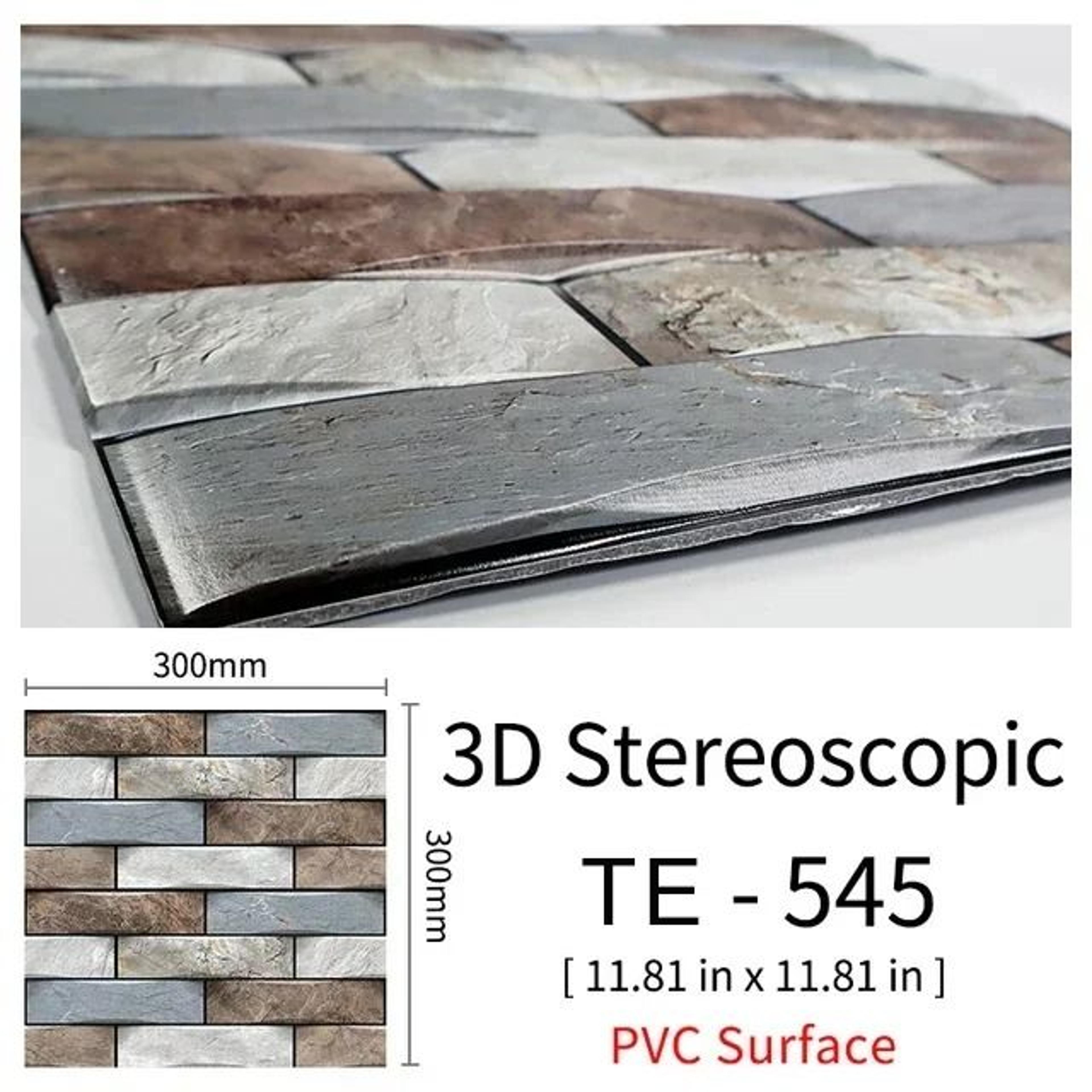 3D Brick Wall Sticker Waterproof Peel And Stick Self Adhesive Wall Decor Set 15pcs 21