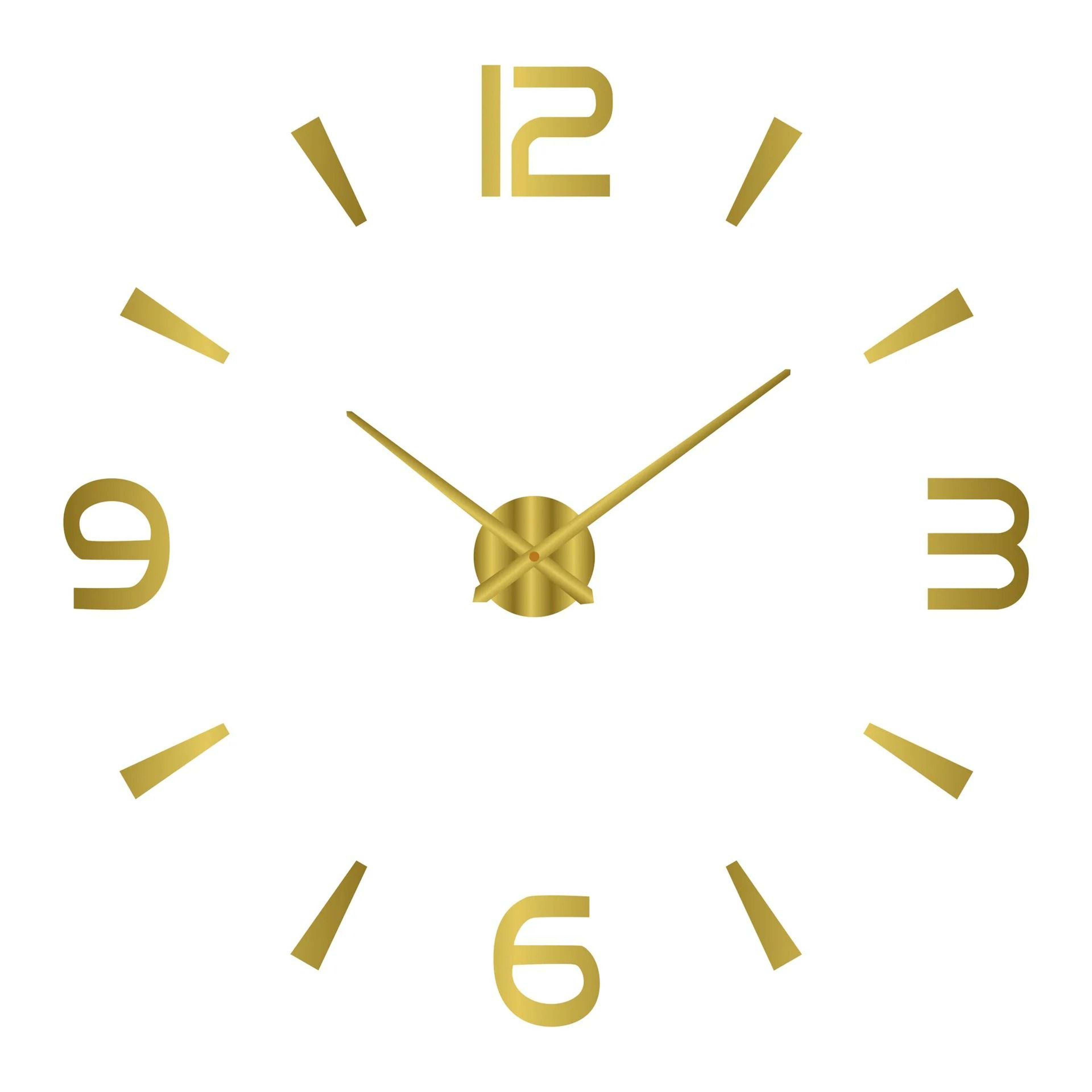 3D DIY Wall Clock Luminous Frameless Modern Wall Clock Decor For Living Room 5