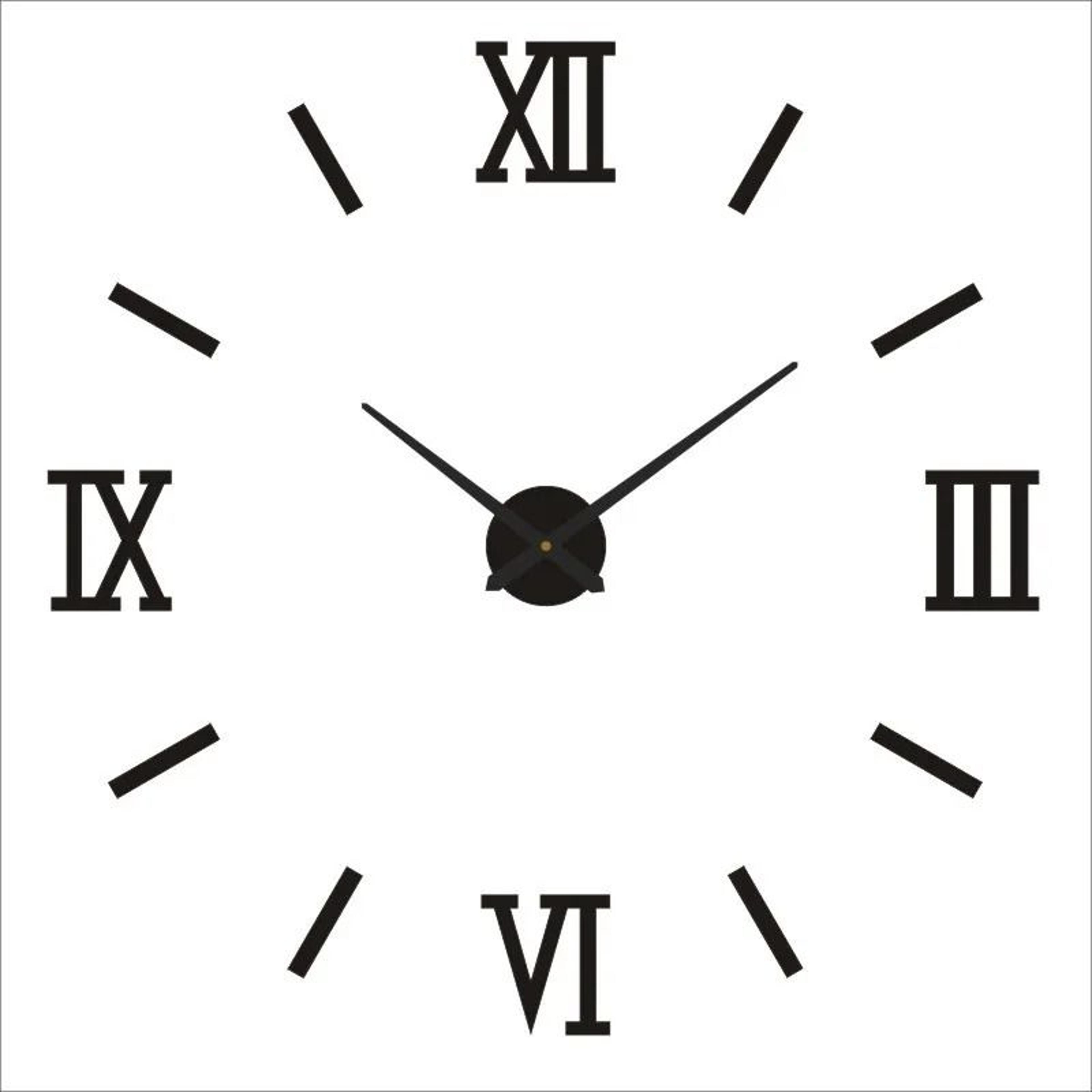 3D DIY Wall Clock Luminous Frameless Modern Wall Clock Decor For Living Room 26