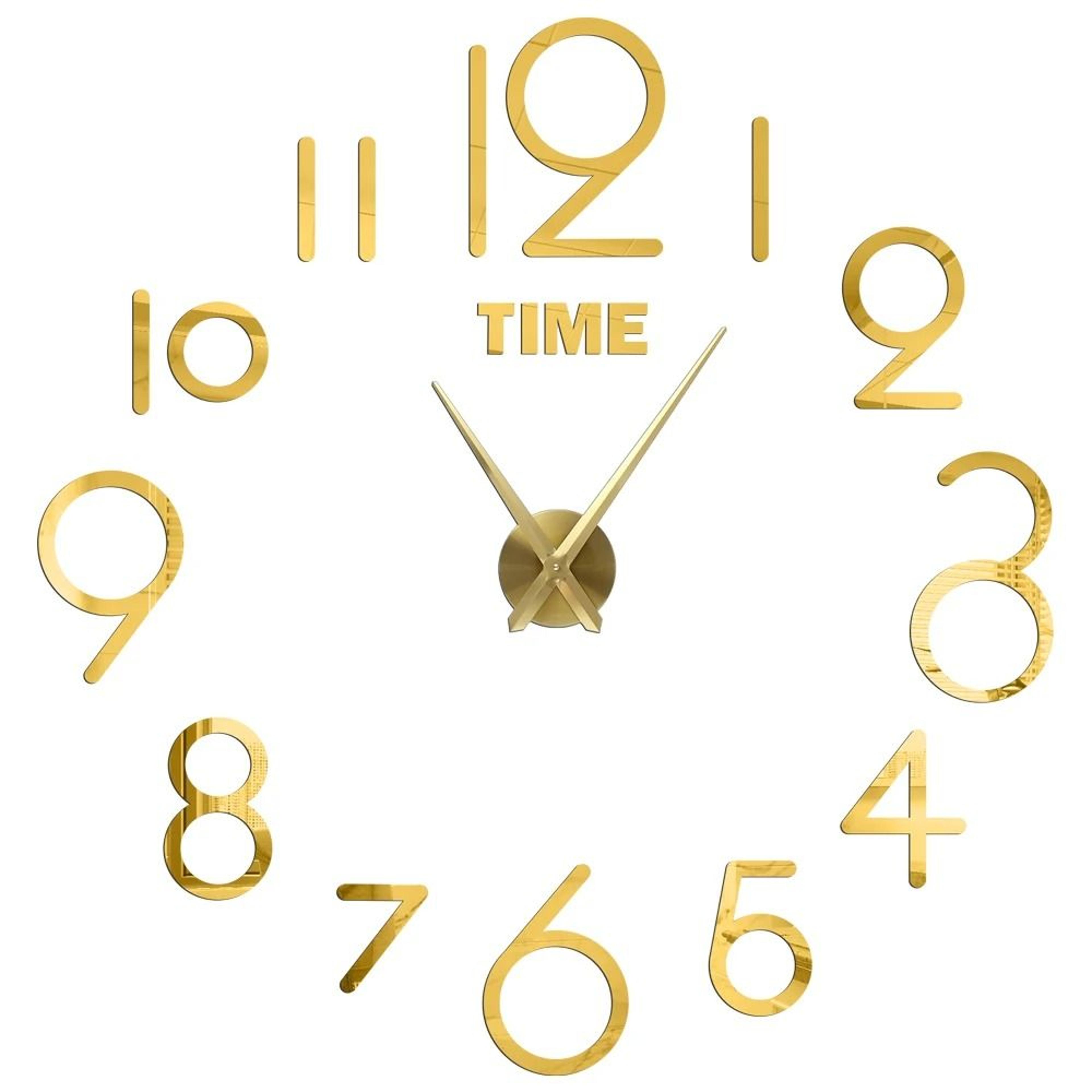 3D DIY Wall Clock Luminous Frameless Modern Wall Clock Decor For Living Room 19