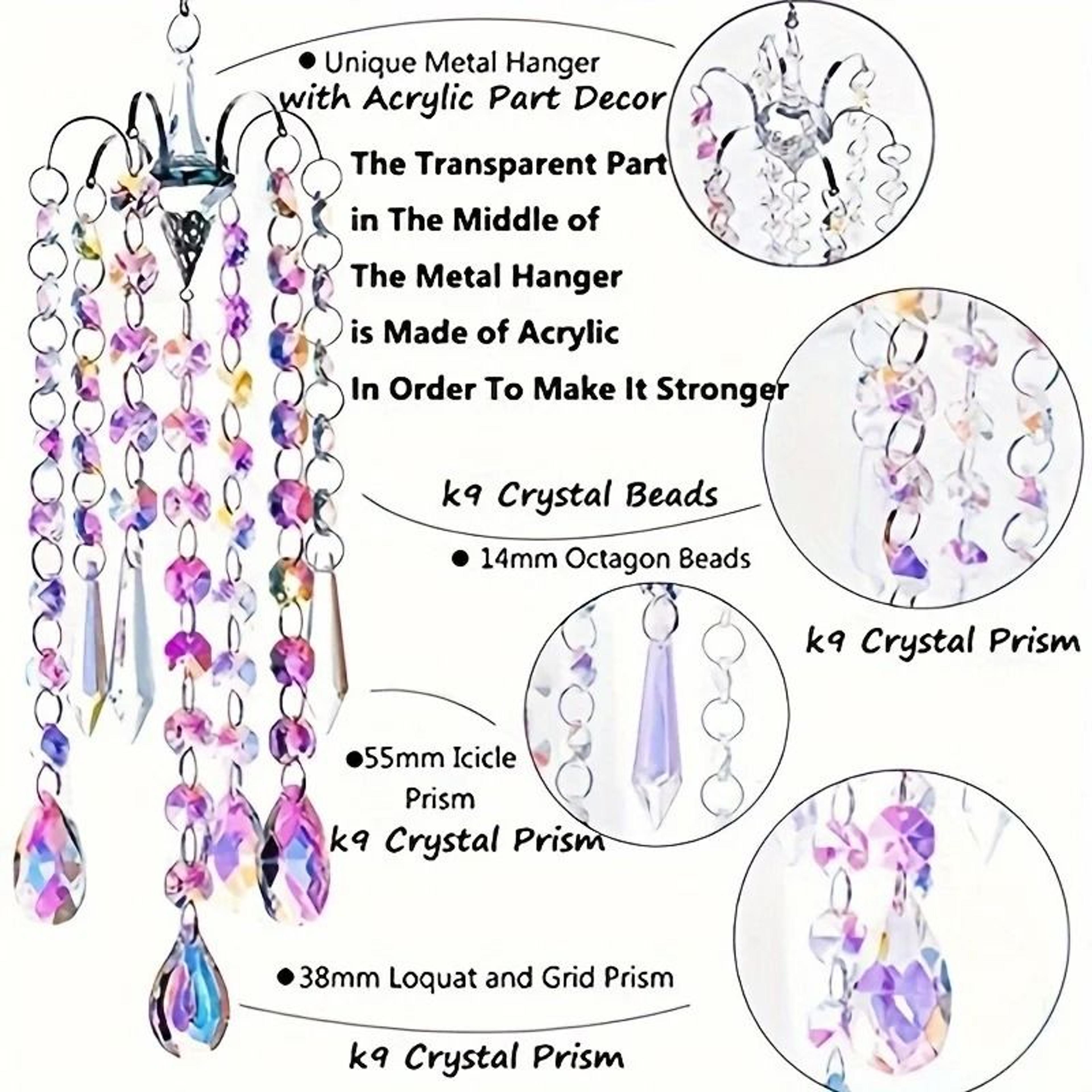 Crystal Suncatcher Rainbow Maker Prism Window Hanging Decor 1