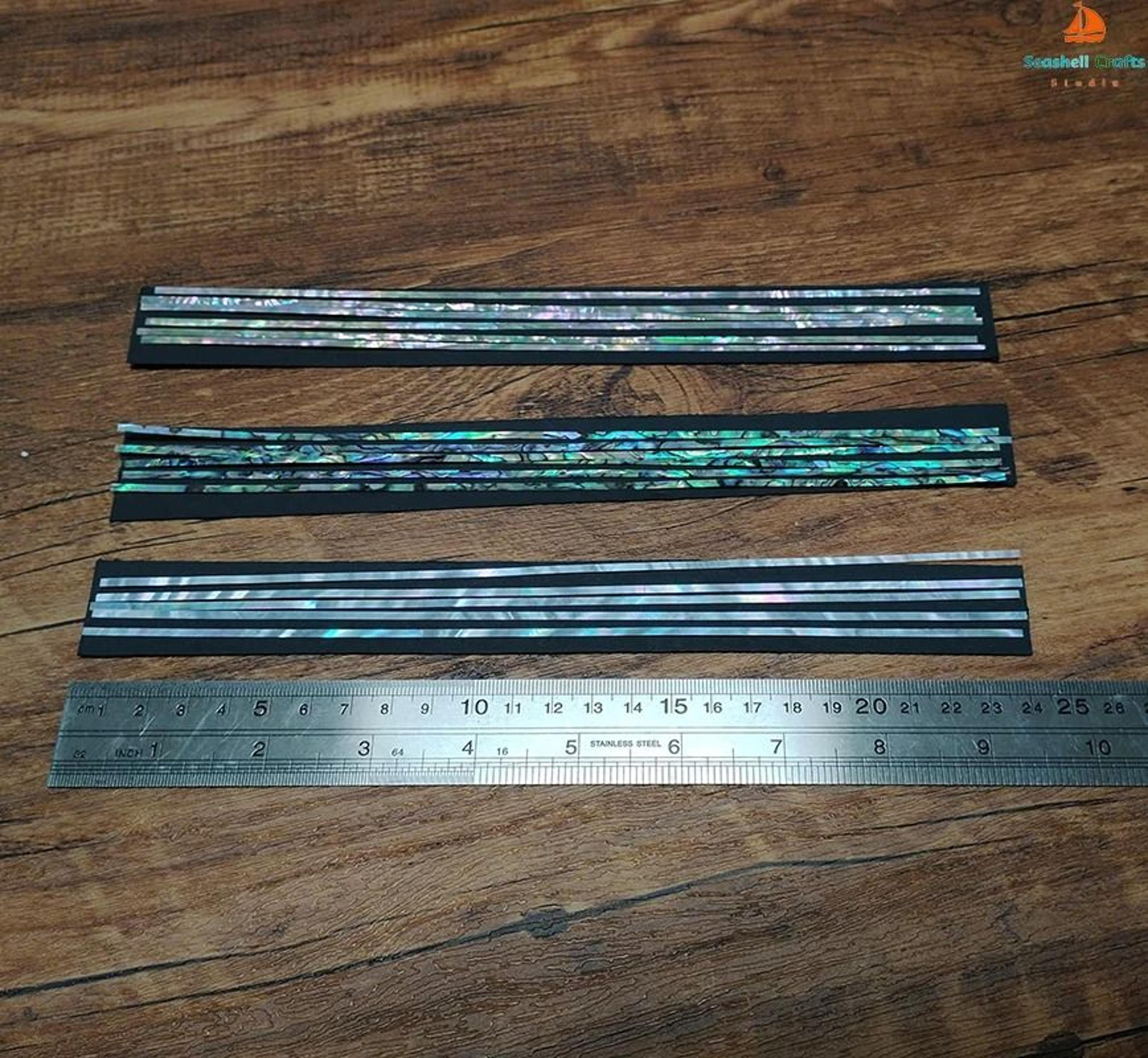 Paua Abalone Strips Mother Of Pearl Inlay Material For DIY Crafts 10