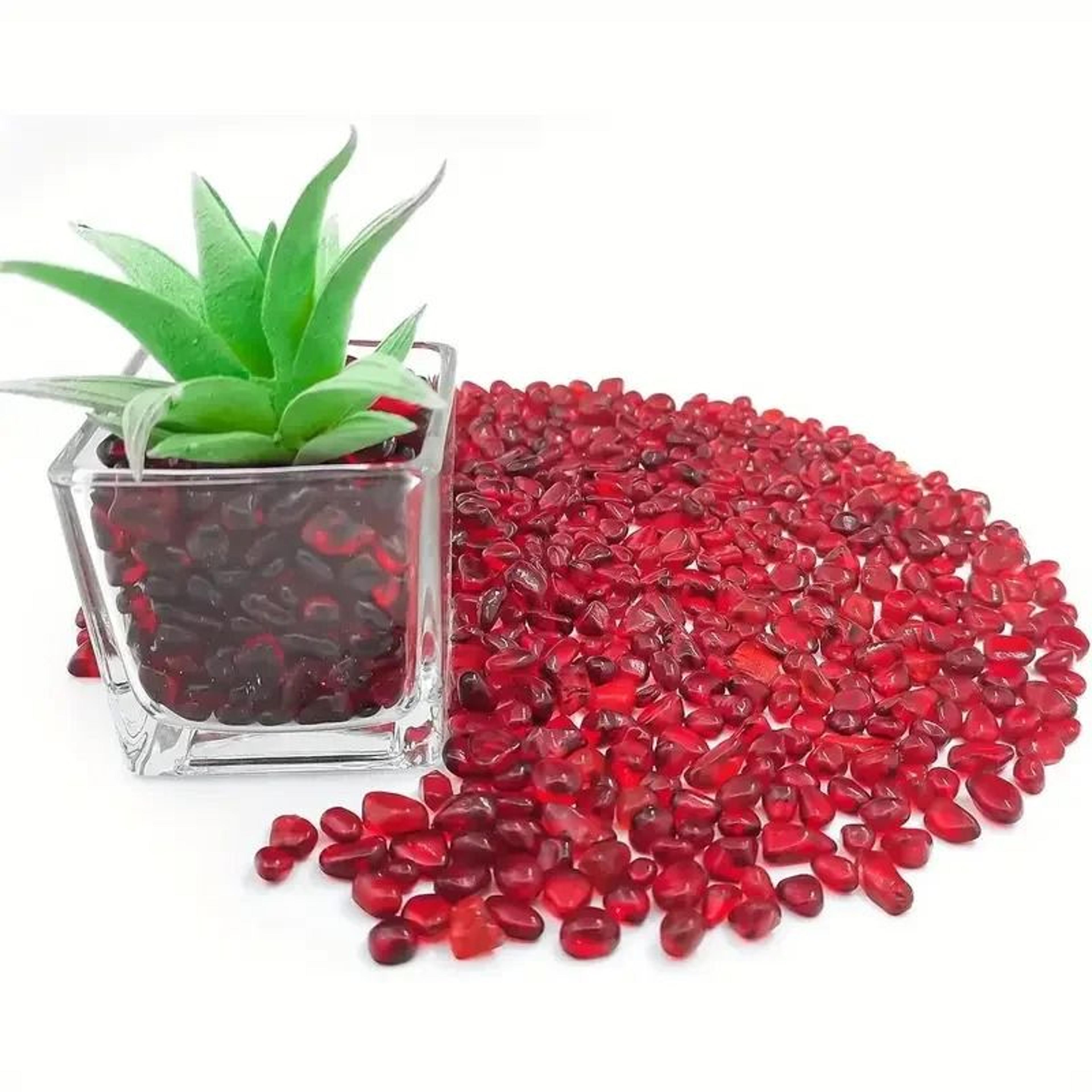 Premium Red Glass Gravel For Aquarium And Vase Decoration 6
