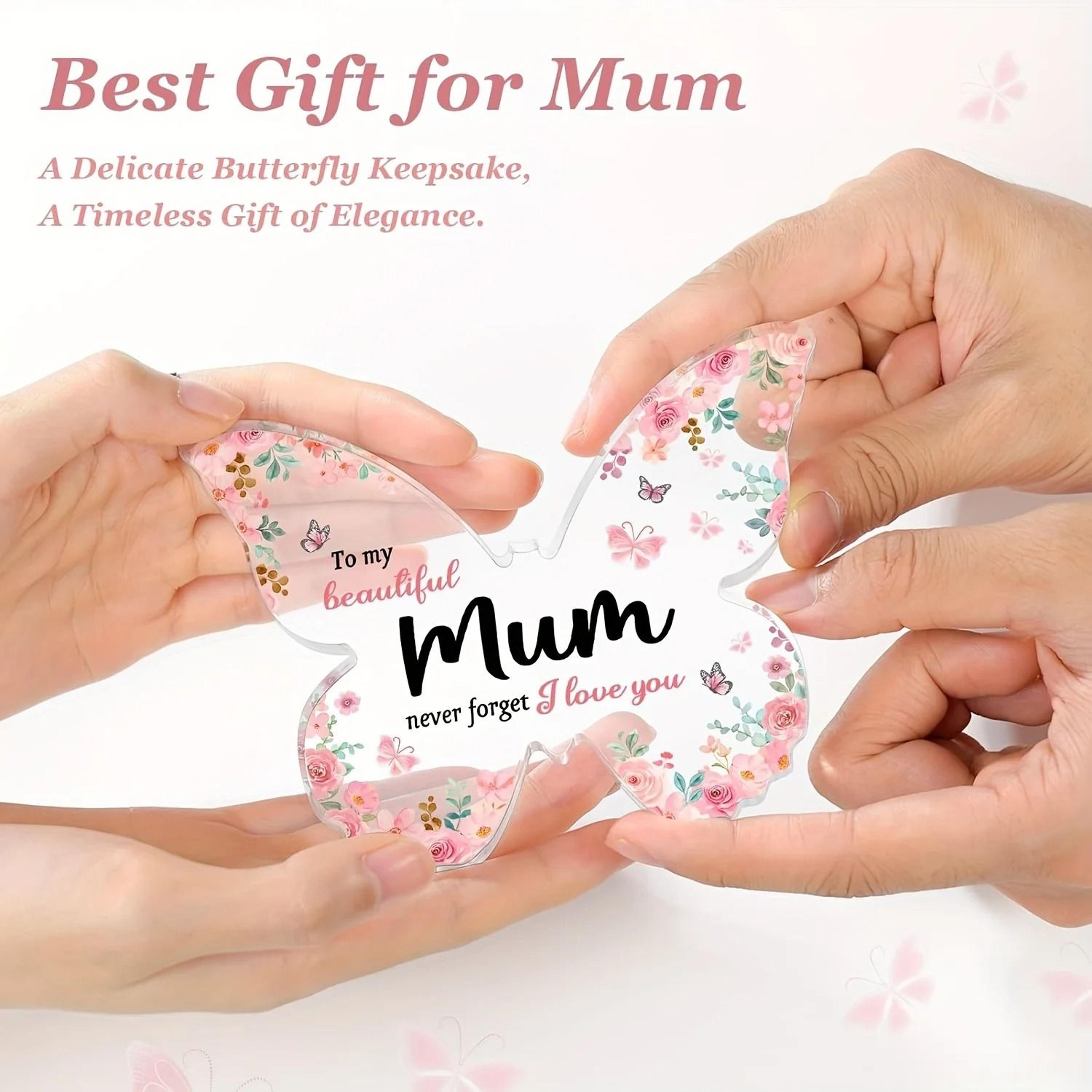 Butterfly Acrylic Plaque Gift For Mum Birthday And Mothers Day Keepsake 1