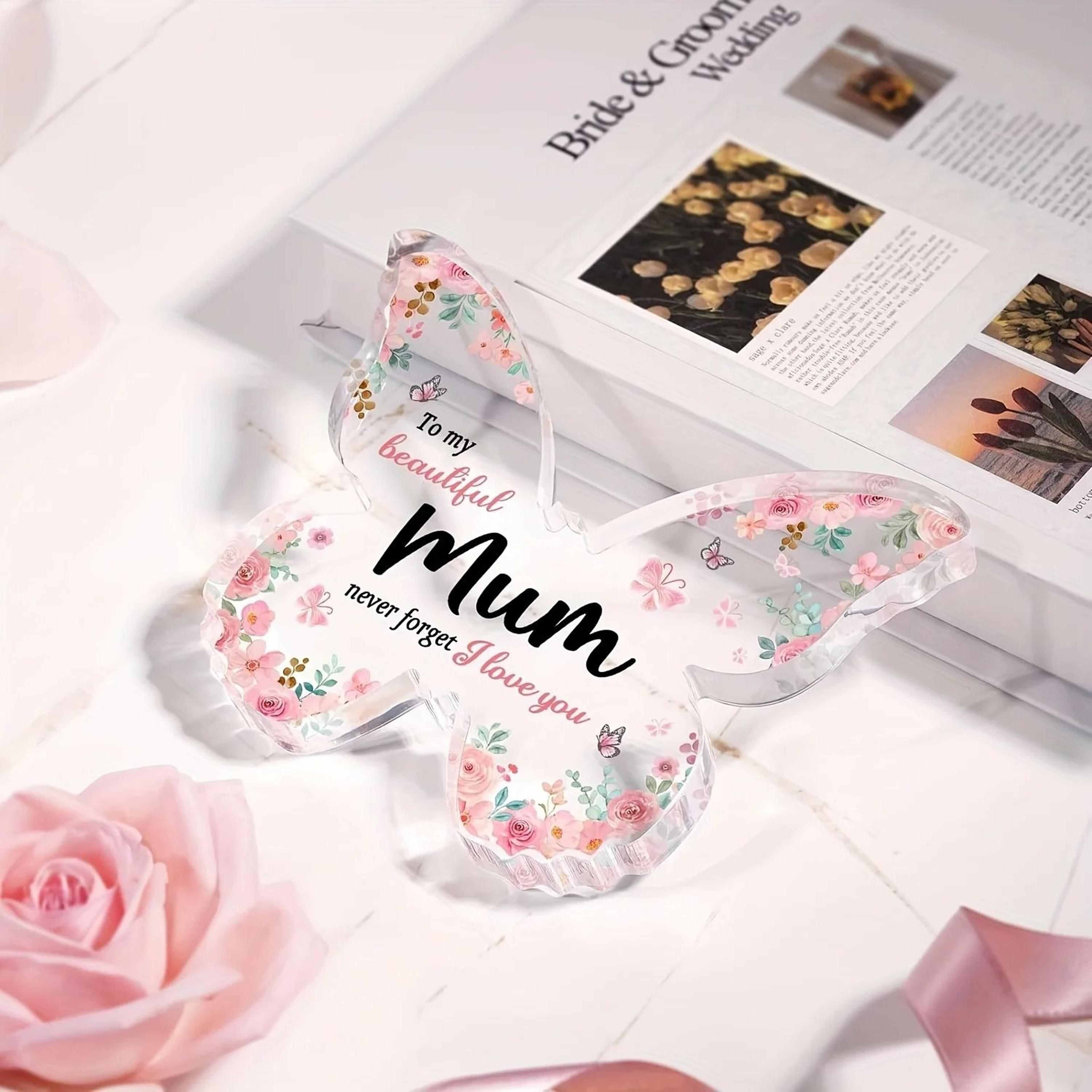 Butterfly Acrylic Plaque Gift For Mum Birthday And Mothers Day Keepsake 2