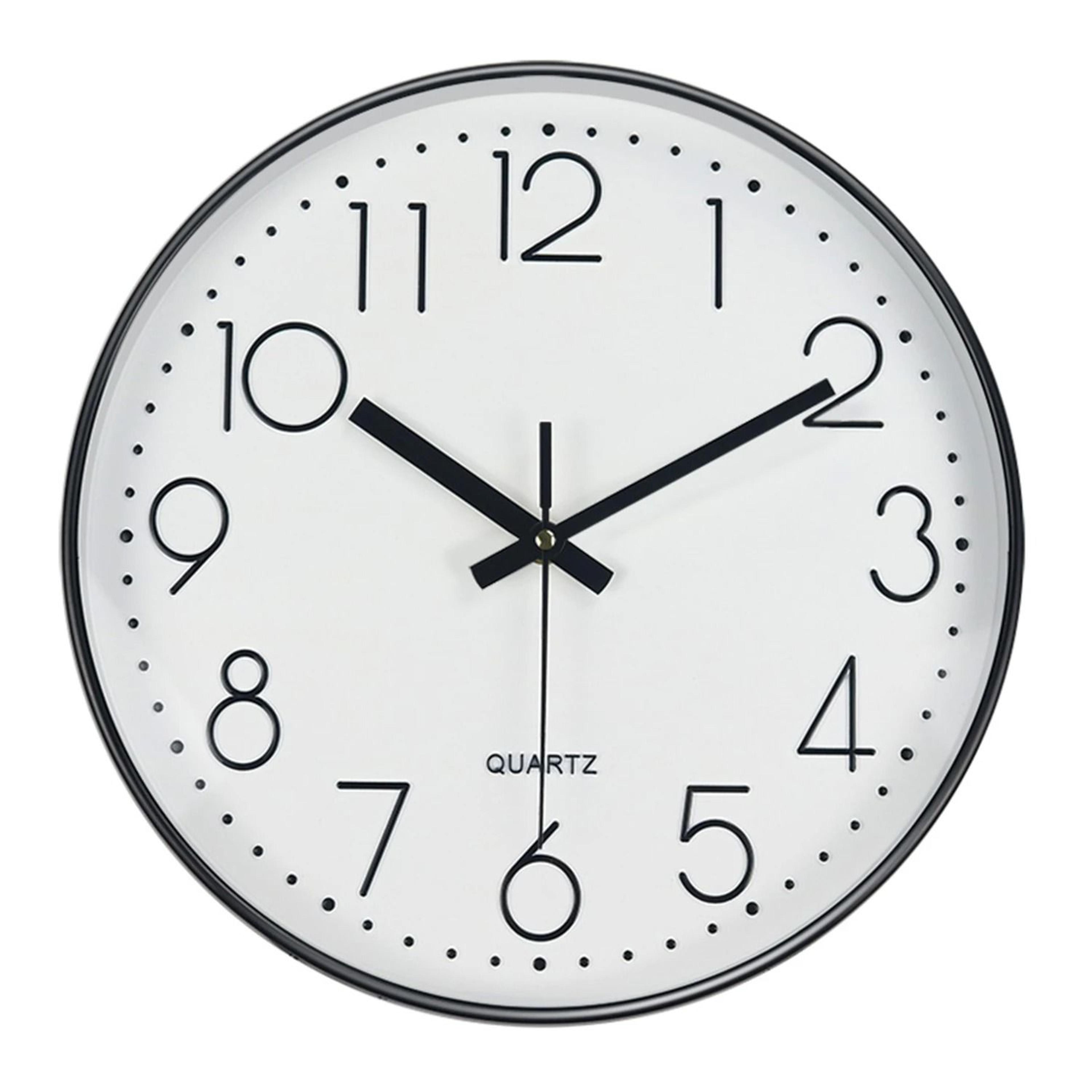 Minimalist Silent Quartz Wall Clock Modern 3D Number Wall Decor 3