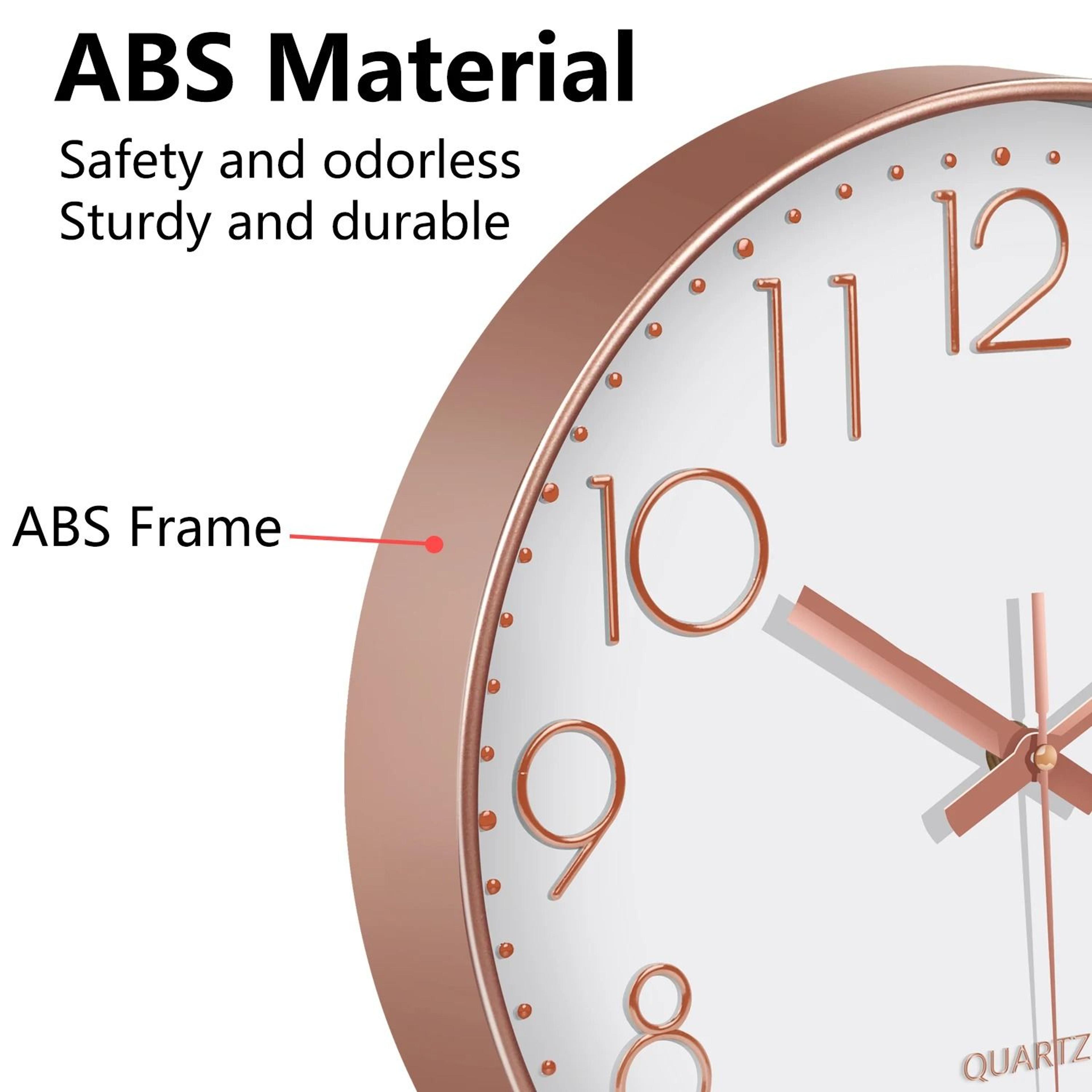 Minimalist Silent Quartz Wall Clock Modern 3D Number Wall Decor 8