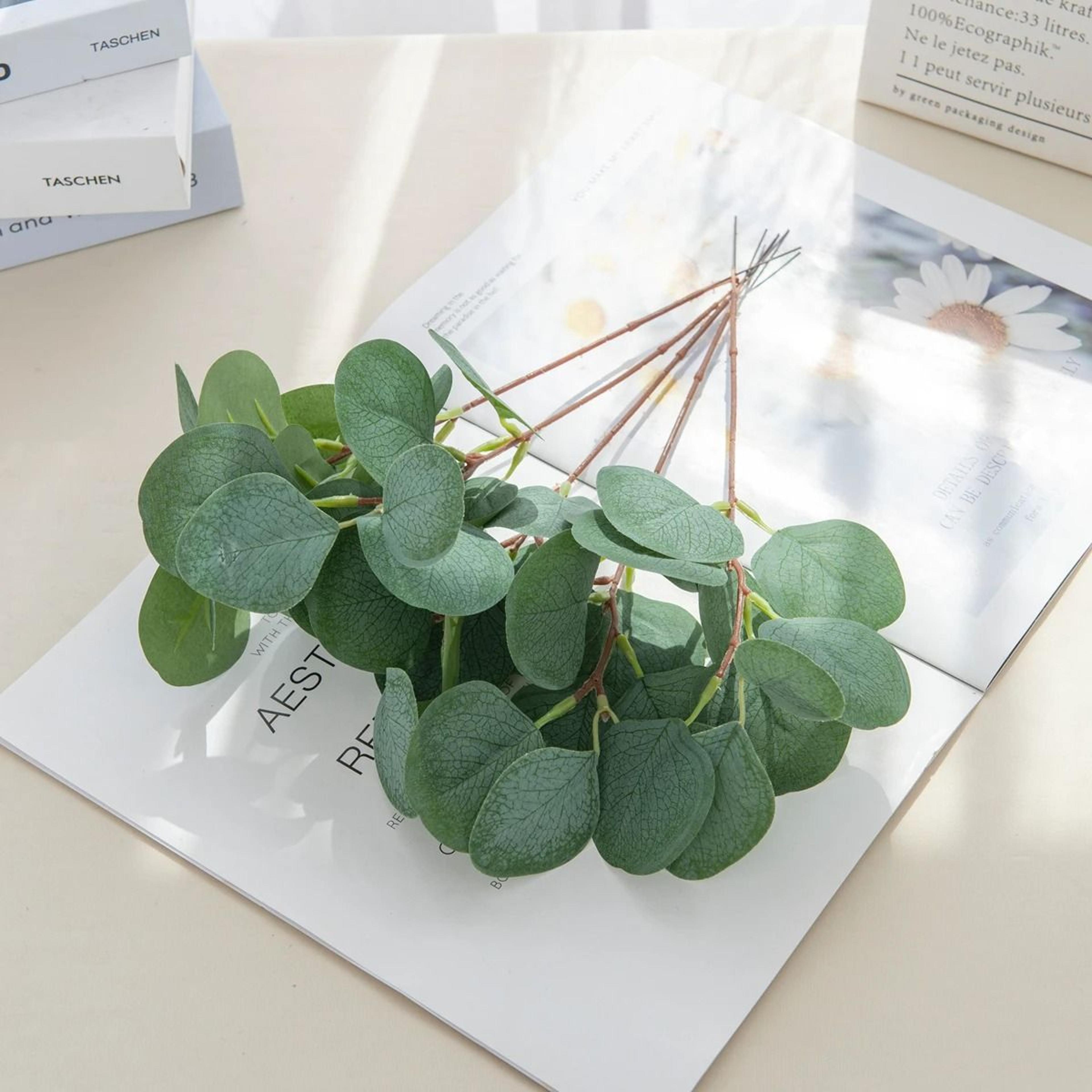 Artificial Eucalyptus Leaves Silk Greenery Stems For DIY Floral And Home Decor 1