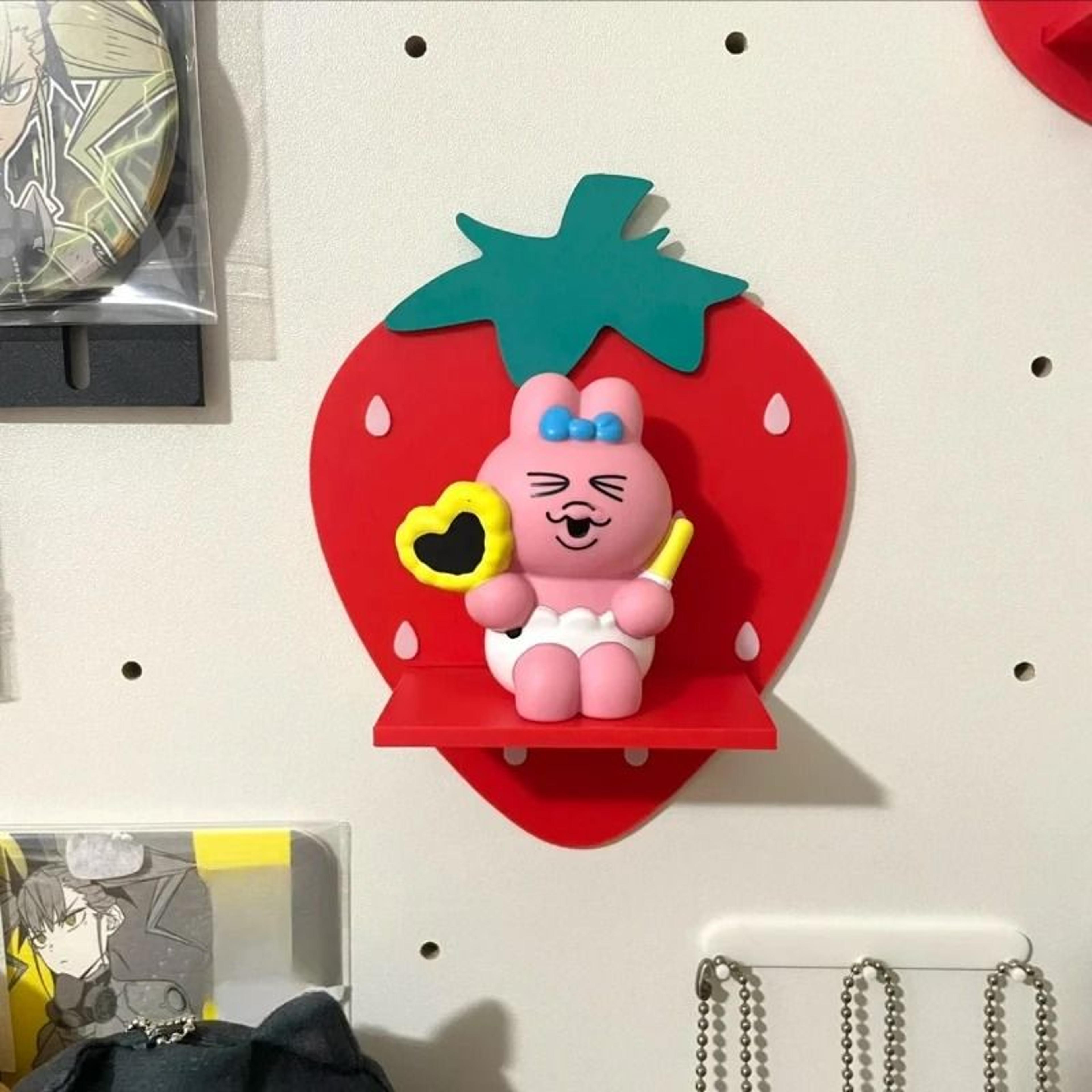 Kawaii Pudding Figurine Anime Desk Decor Cute Pegboard Shelf Ornament 28