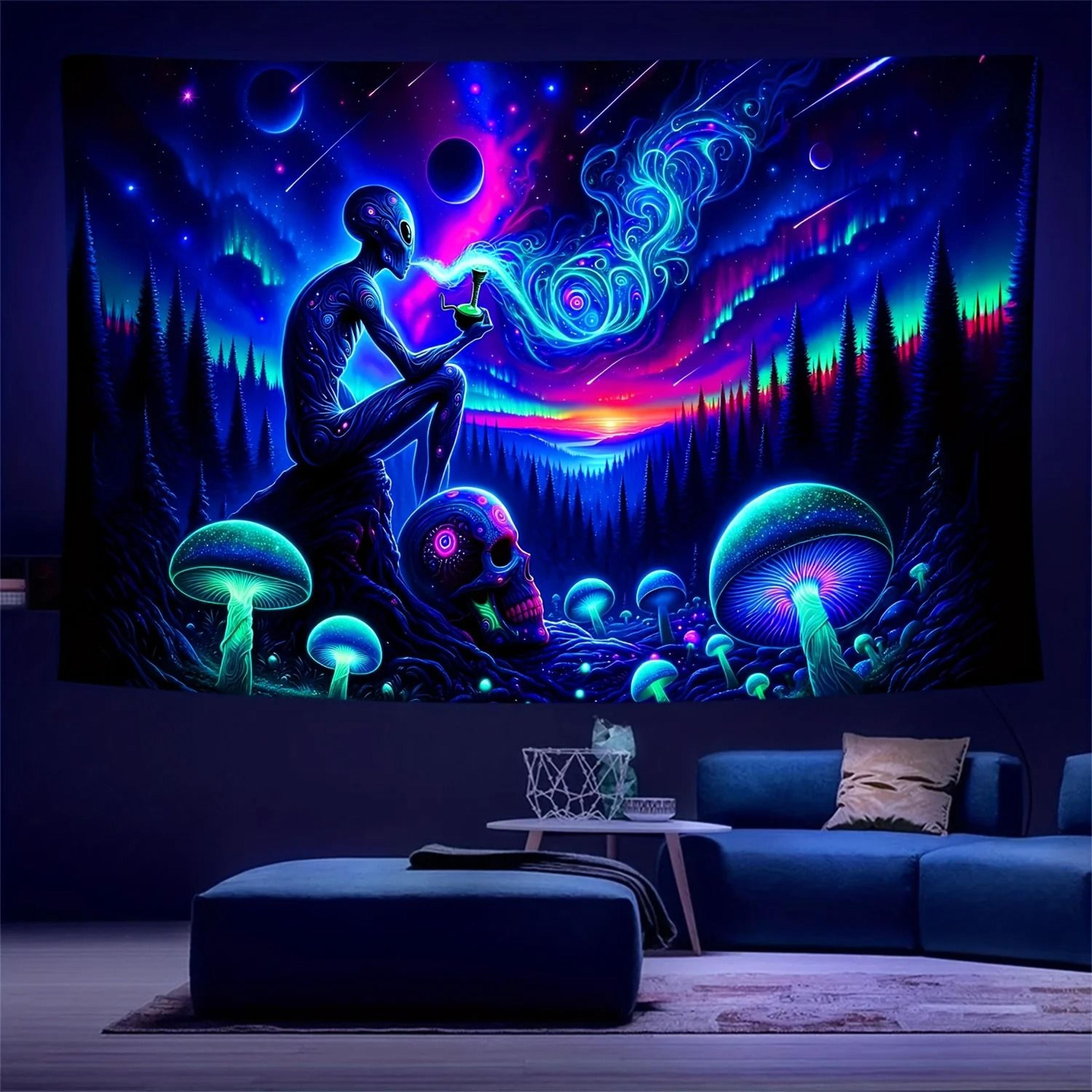 Aurora Borealis Galaxy Tapestry Boho Starry Sky Wall Hanging Decor 3