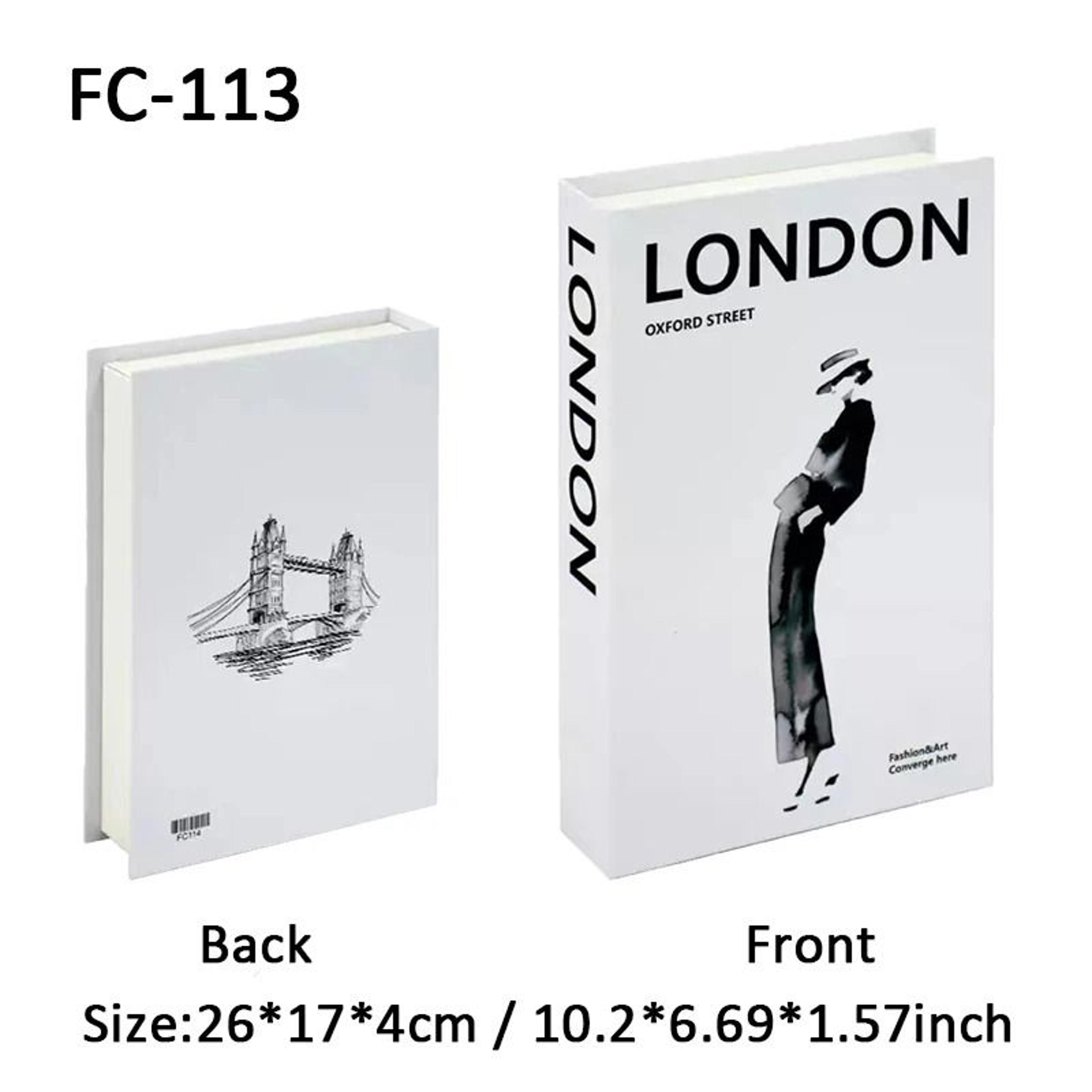 Luxury Decorative Book Storage Box Fake Book Decor Organizer 11