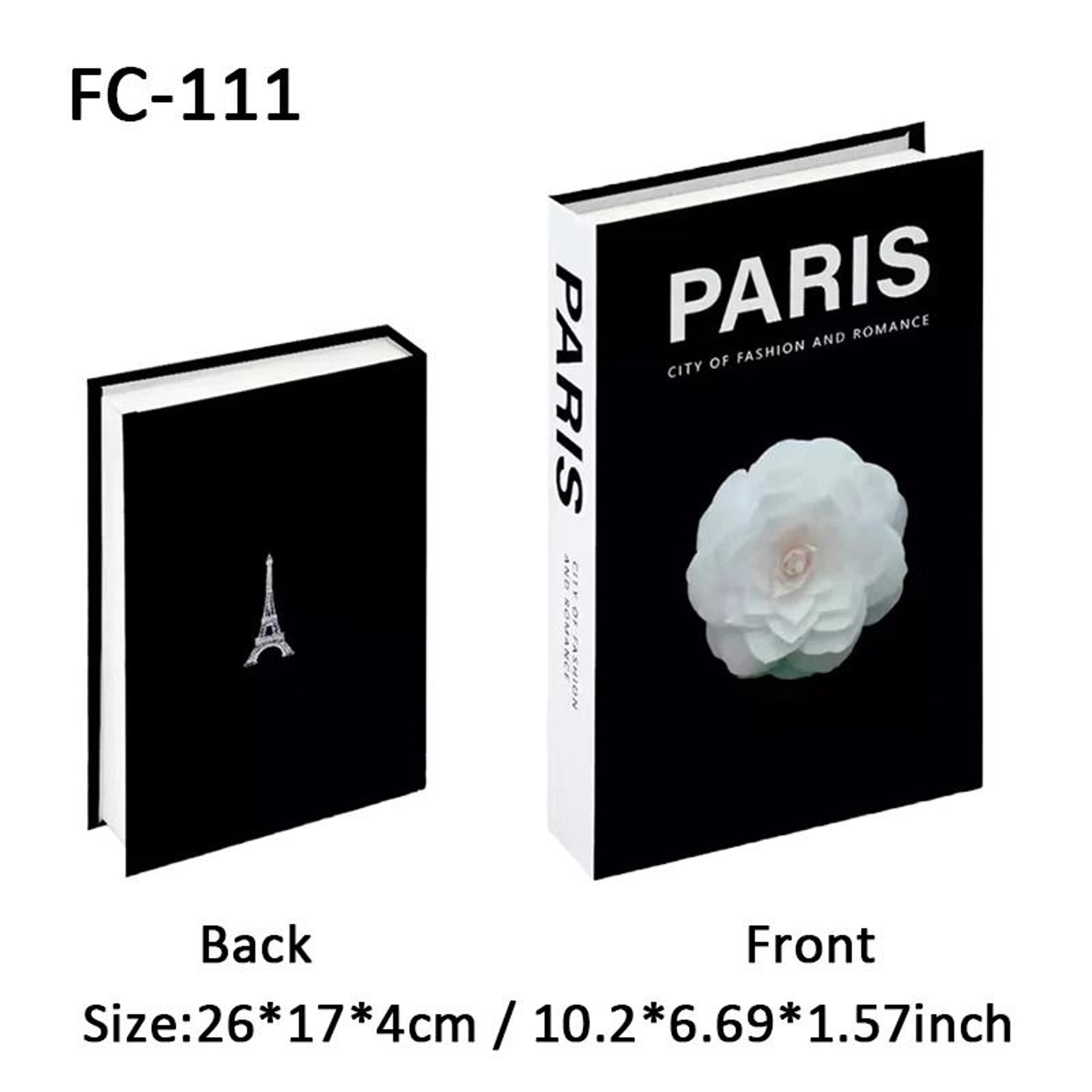 Luxury Decorative Book Storage Box Fake Book Decor Organizer 14