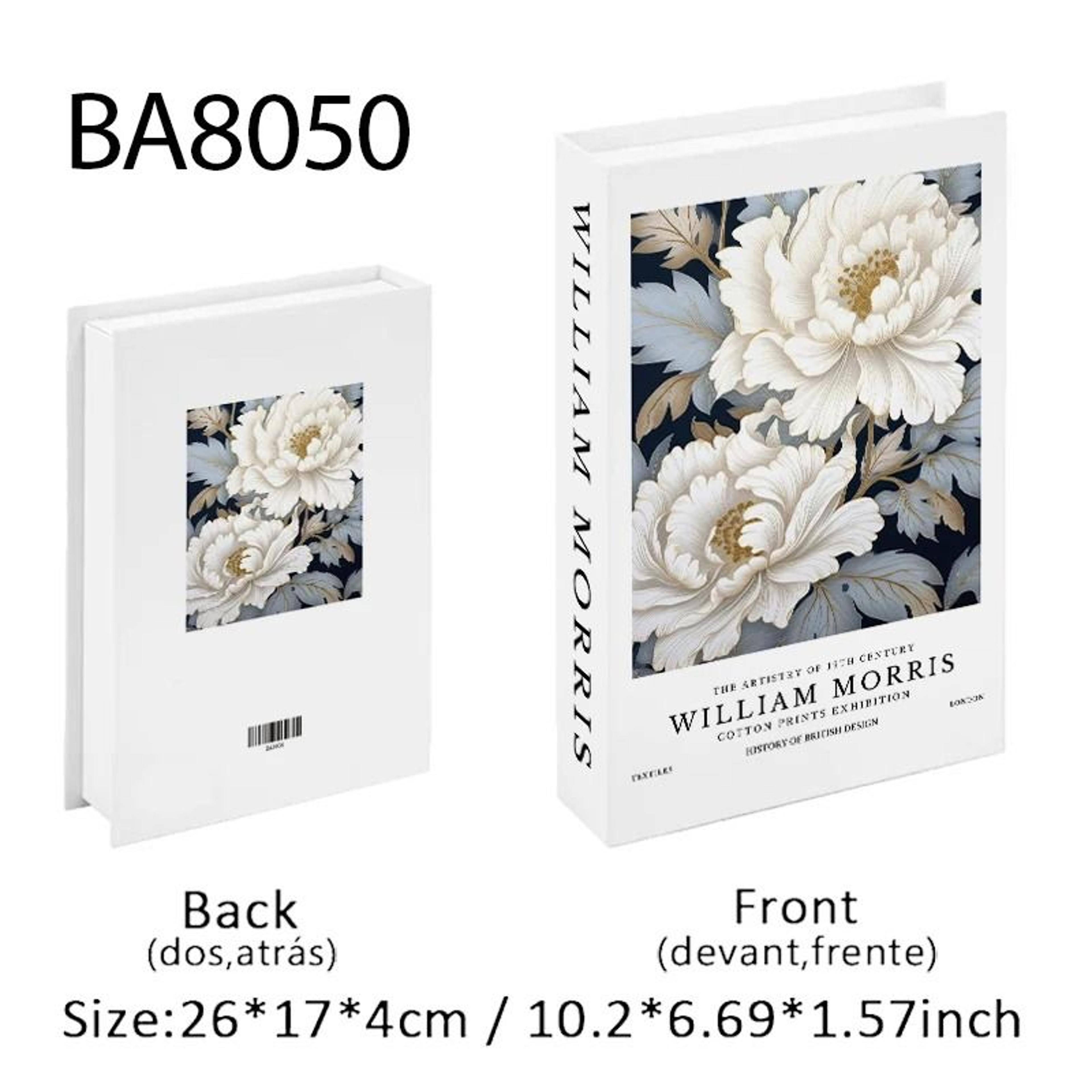 Luxury Decorative Book Storage Box Fake Book Decor Organizer 7