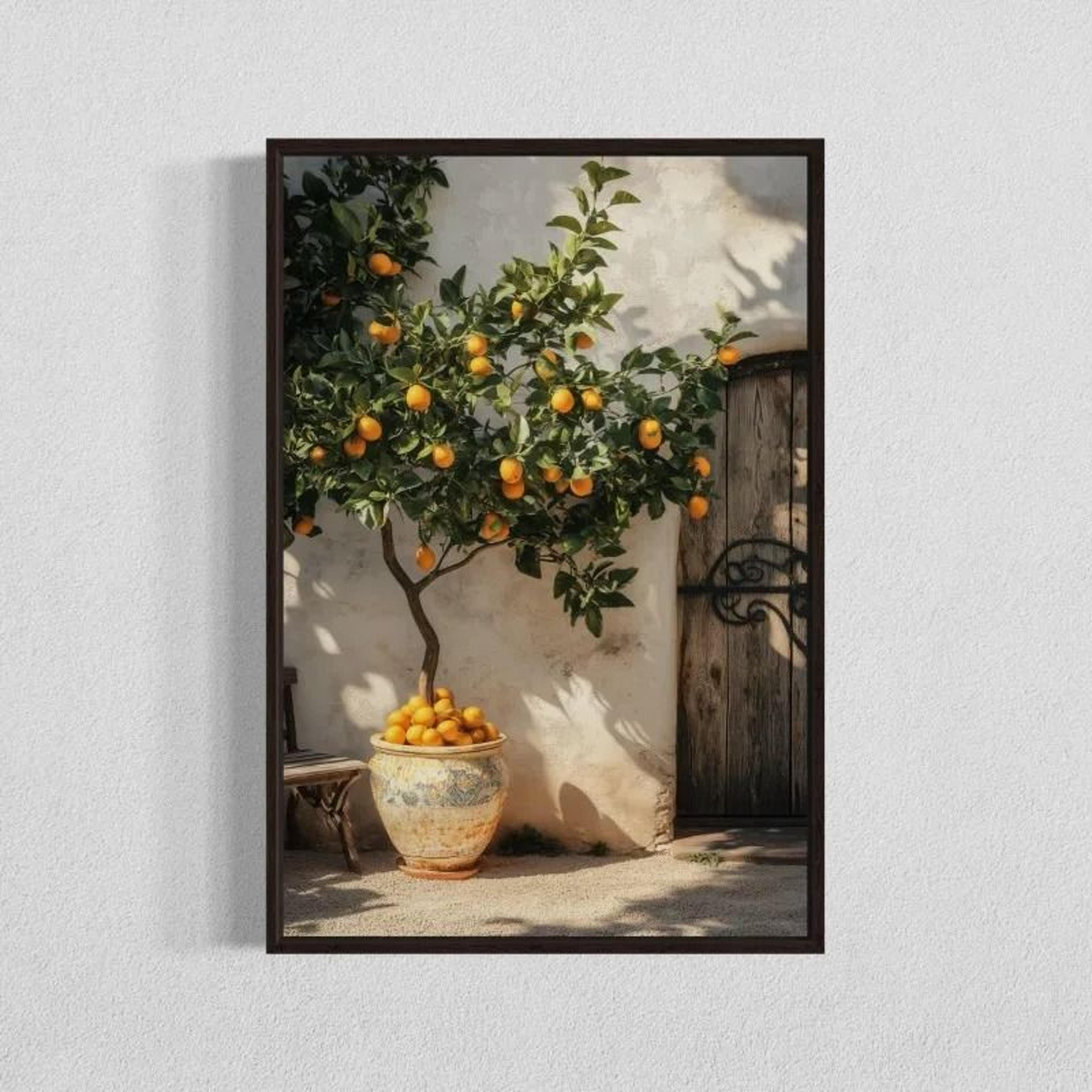 Minimalist Olive Tree Canvas Wall Art Mediterranean Botanical Poster 2