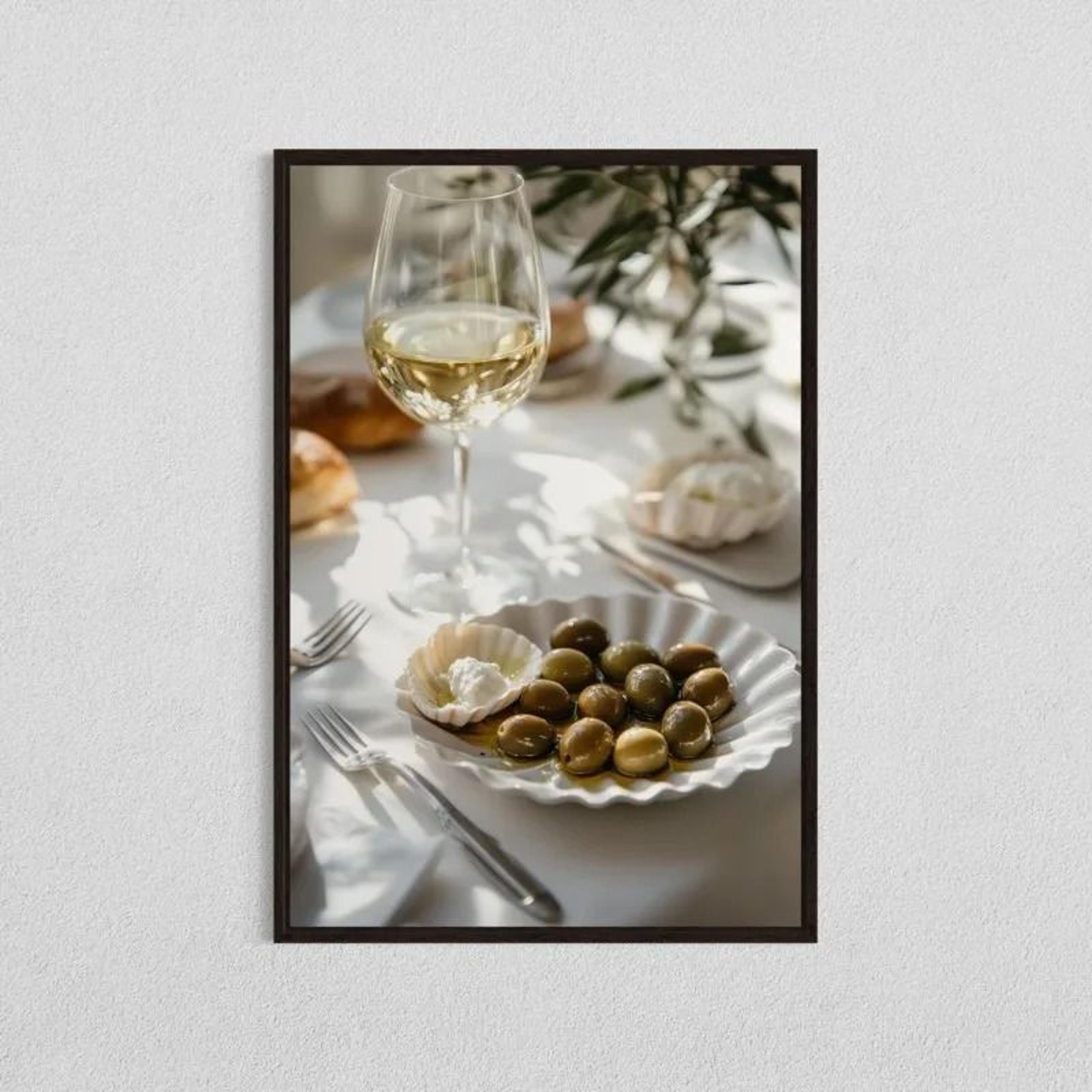 Minimalist Olive Tree Canvas Wall Art Mediterranean Botanical Poster 15