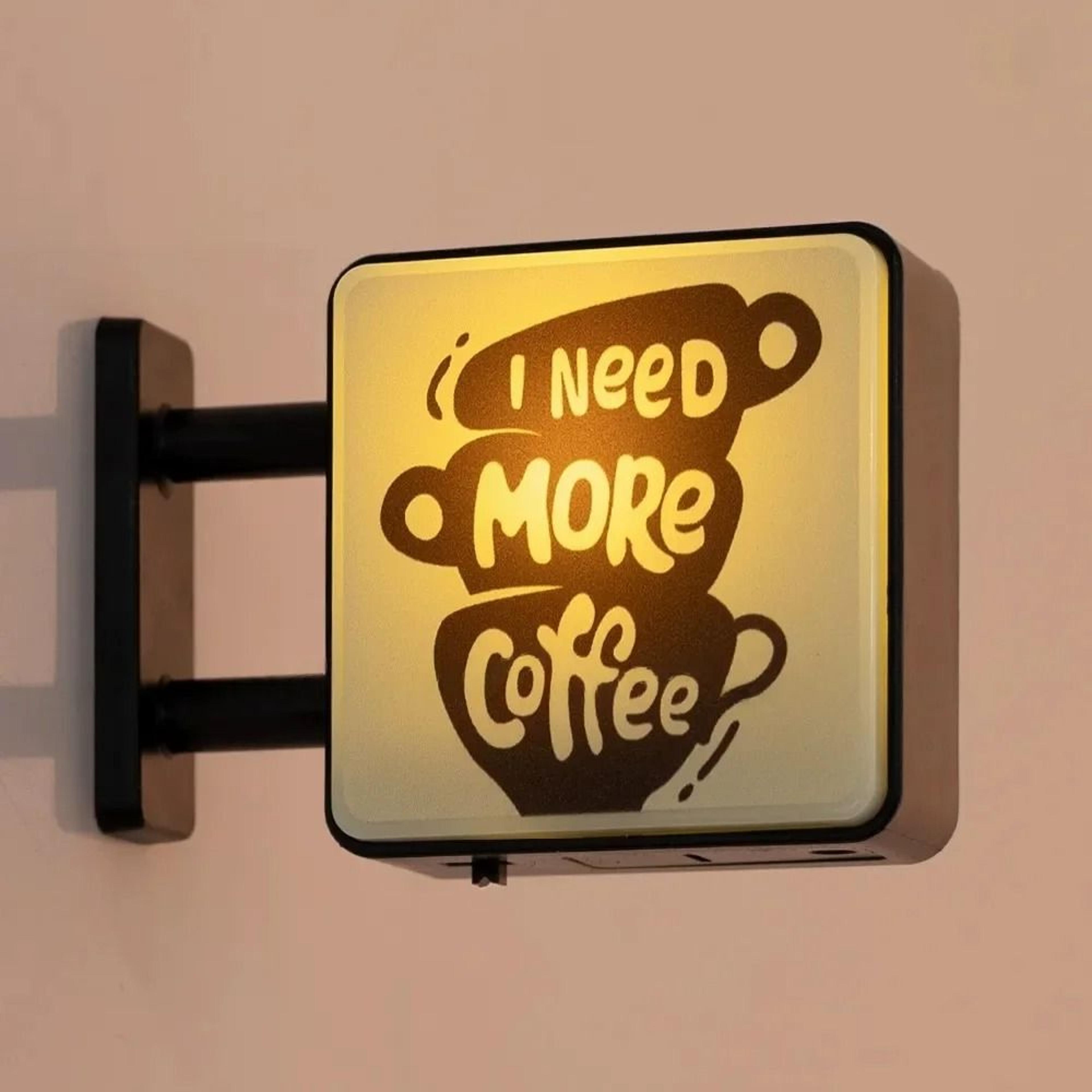 Coffee Neon Light Sign Fridge Magnet Mini LED Coffee Corner Decor 9