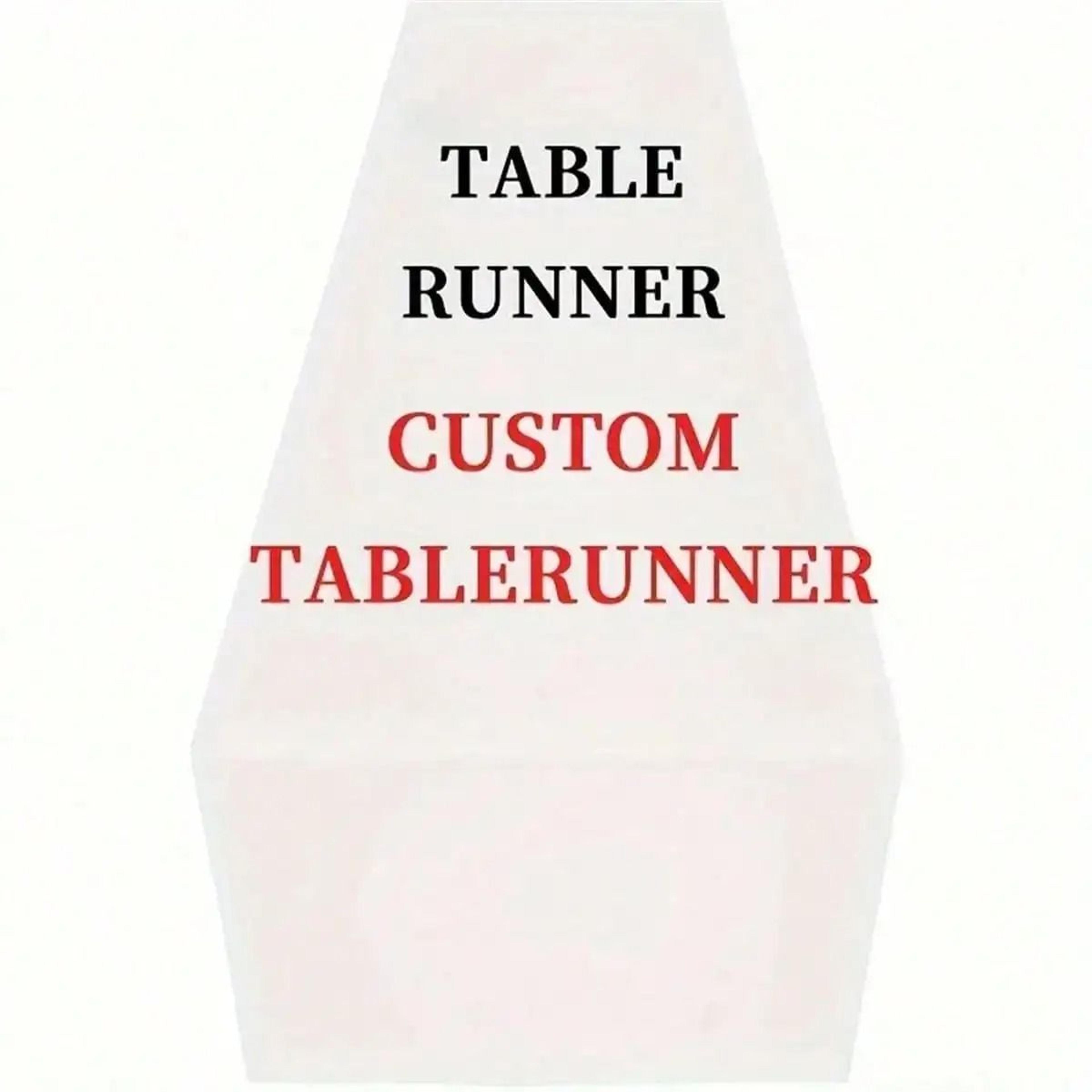 Custom Linen Table Runner Personalized Wedding And Party Table Decor 4