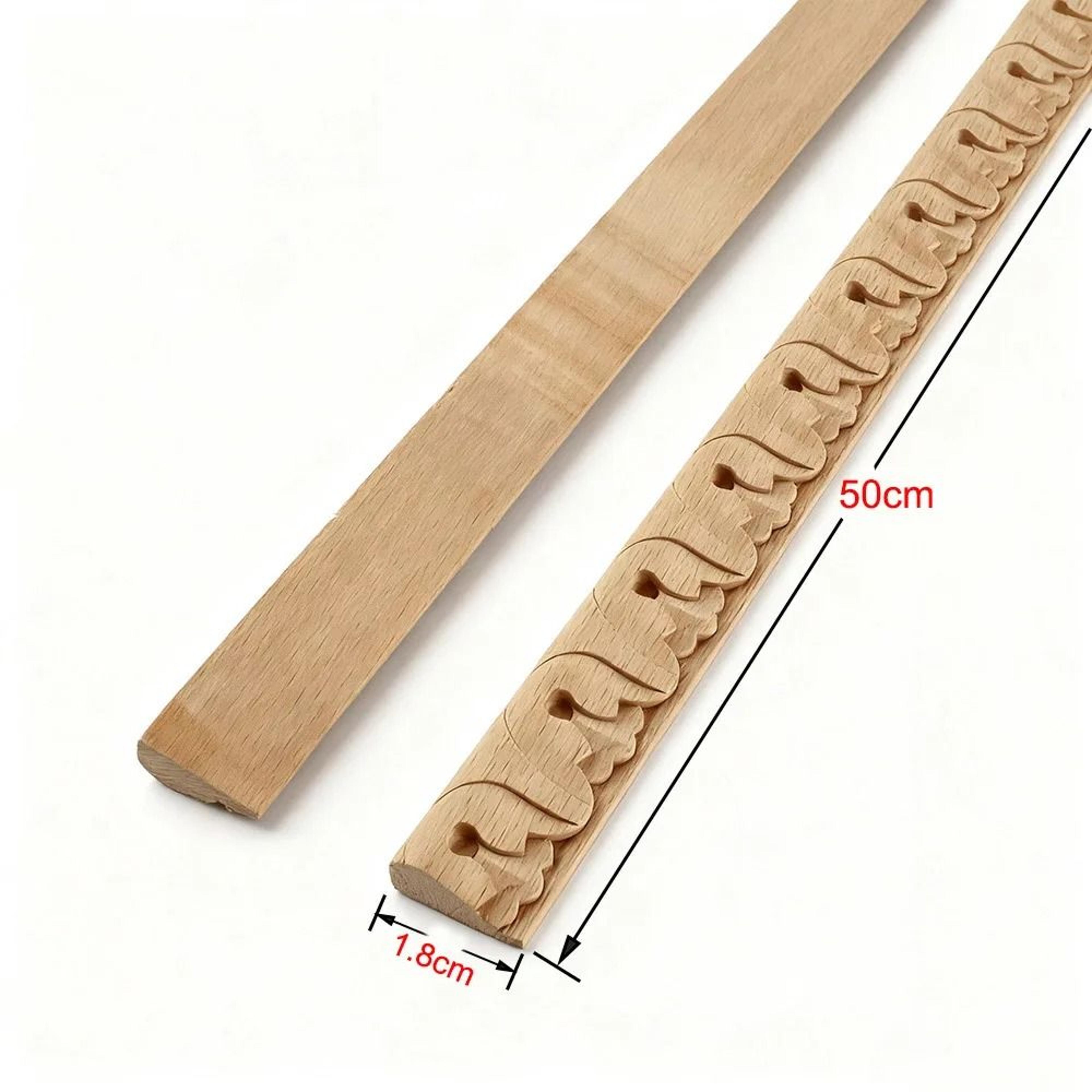 Exquisite Wood Carved Applique Decorative Furniture Trim Onlay 9