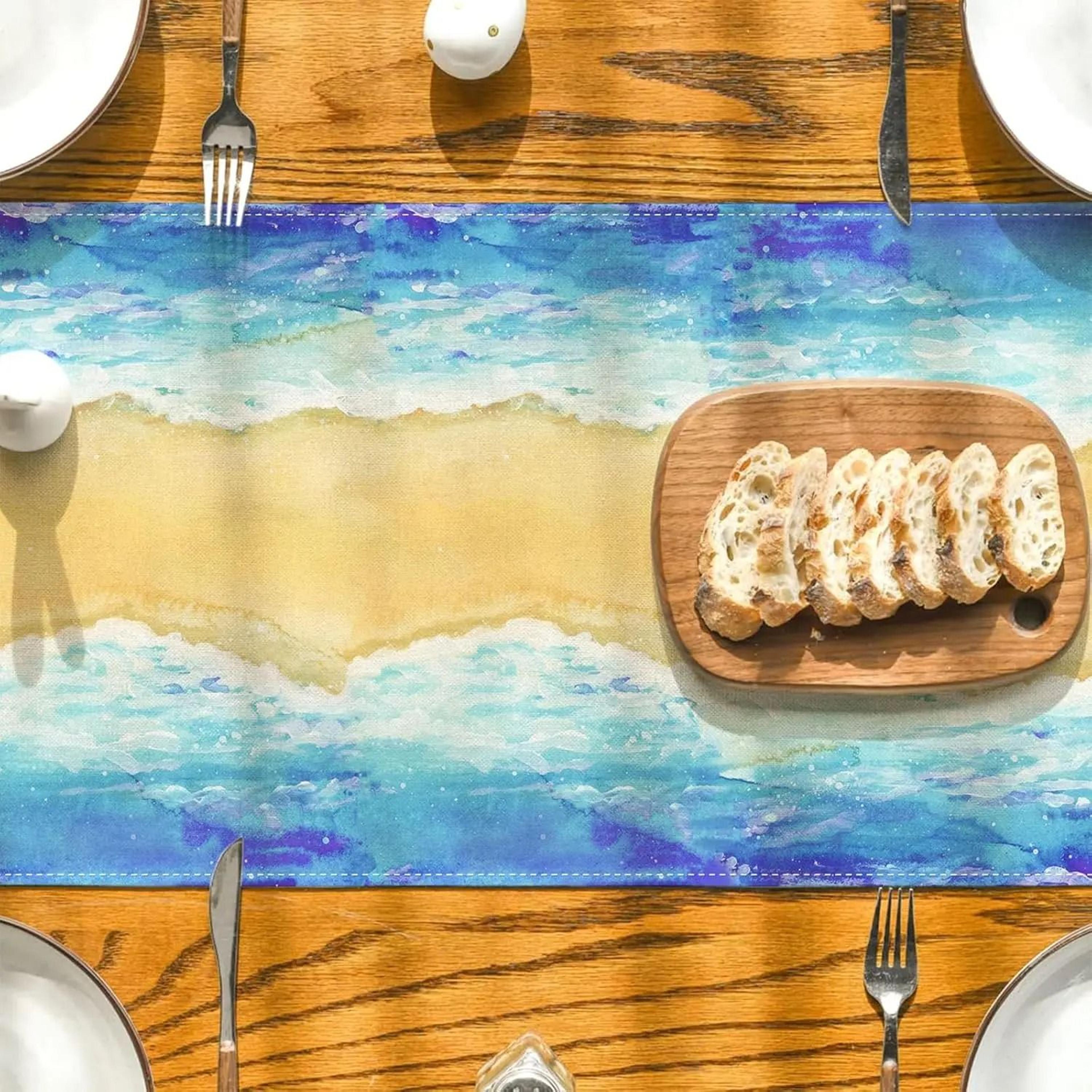Passover Linen Table Runner Pesach Red Sea Dining Table Decor 1