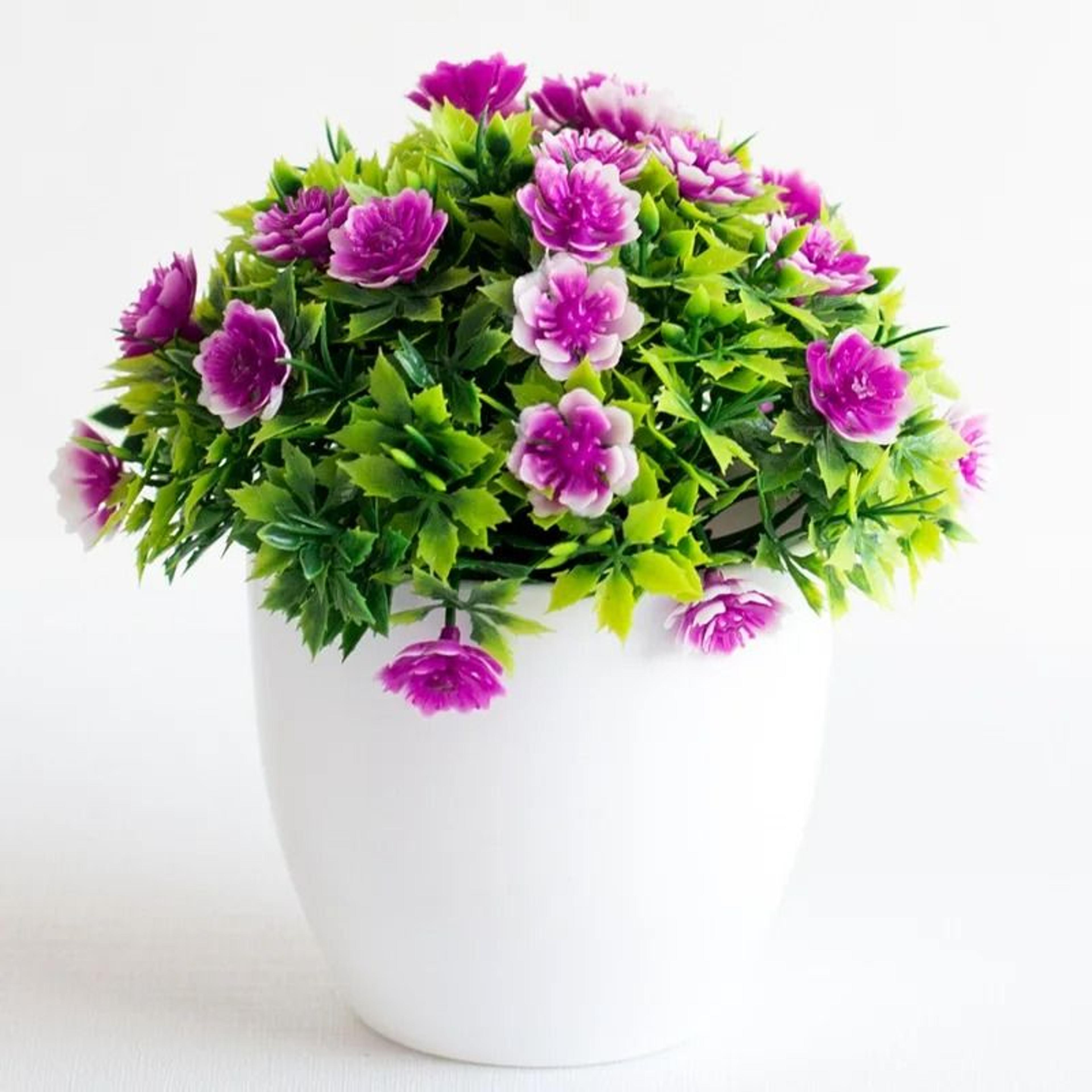 Artificial Bonsai Plant Small Potted Green Tree Decor For Home And Office 27