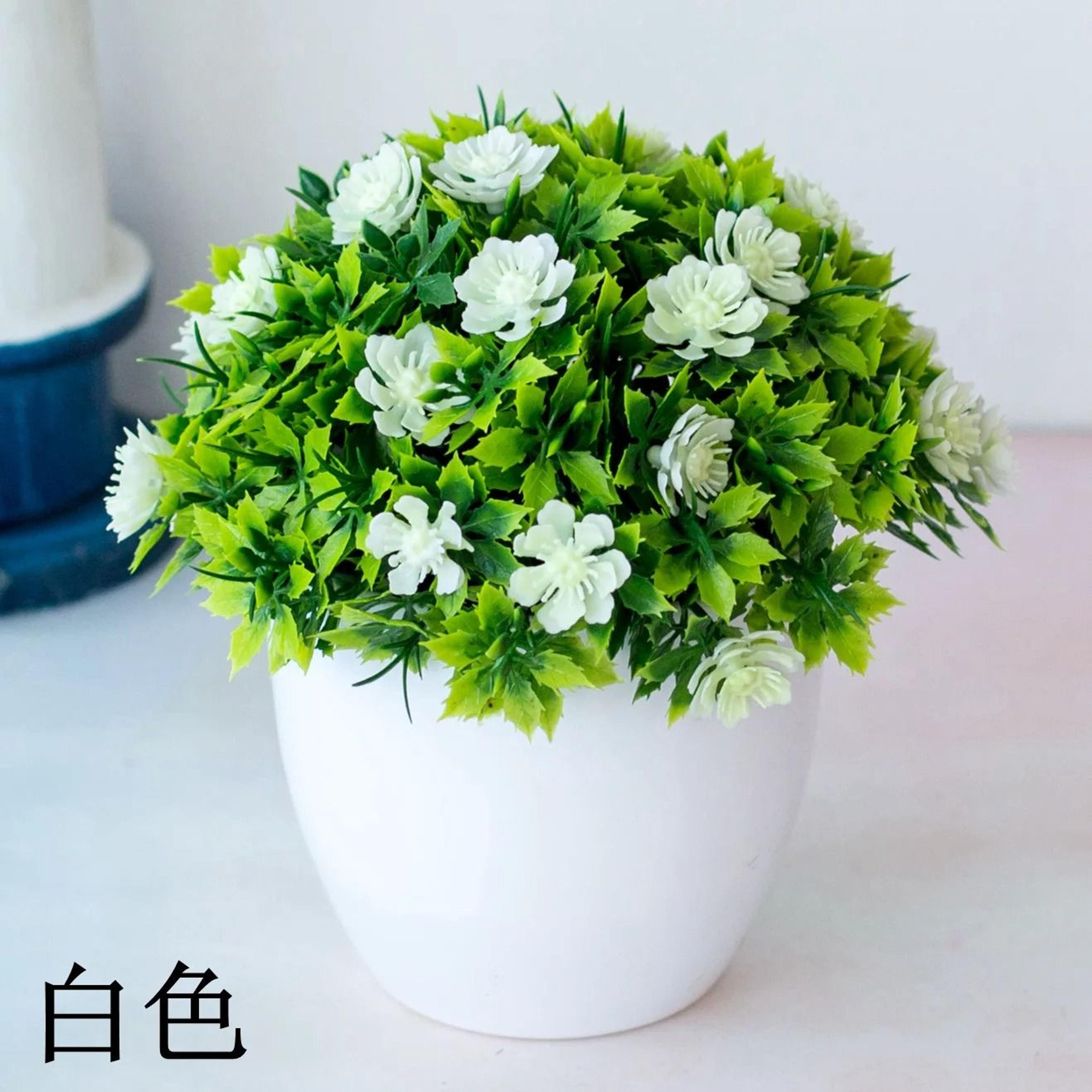Artificial Bonsai Plant Small Potted Green Tree Decor For Home And Office 29