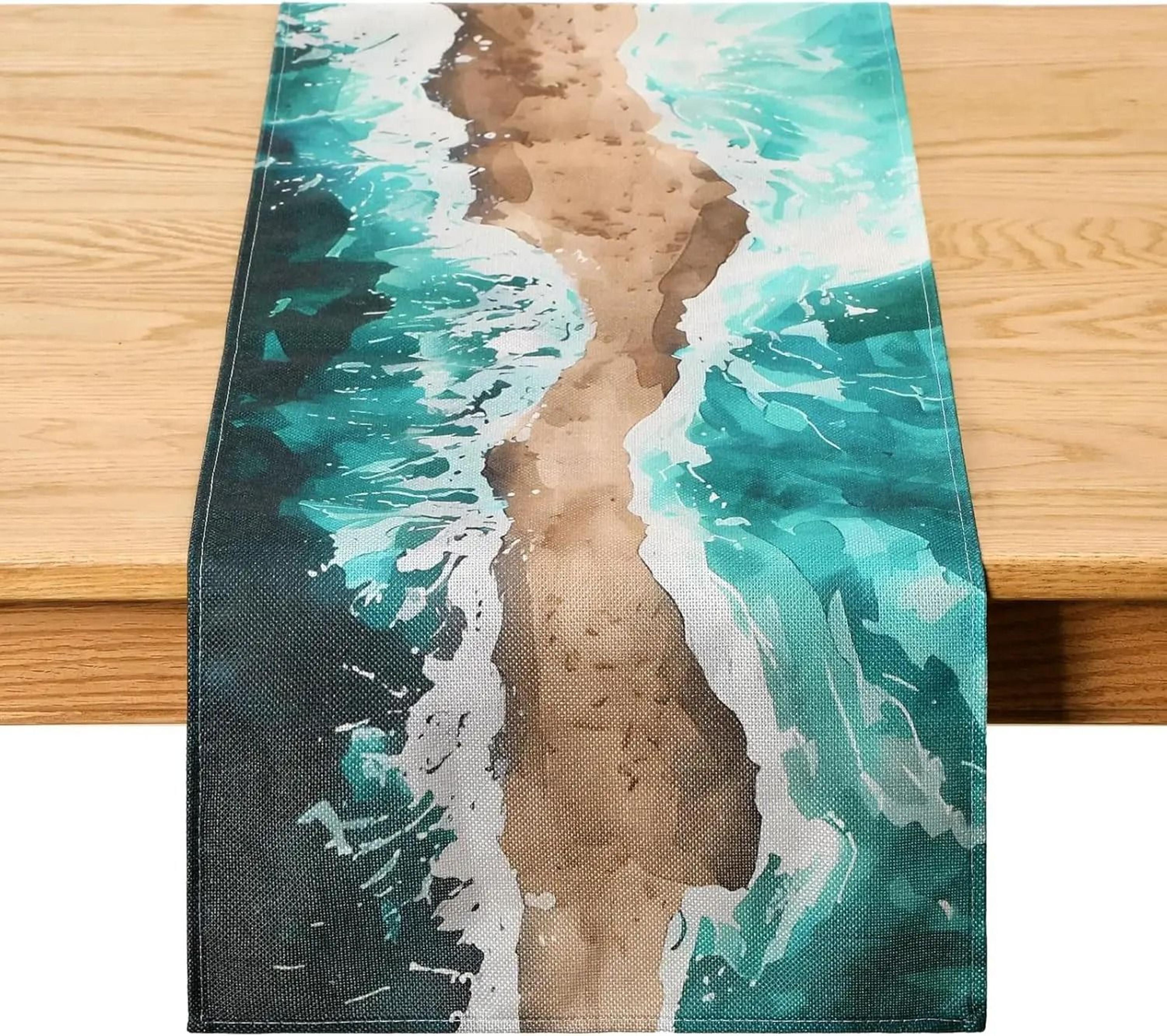 Passover Linen Table Runner Pesach Holiday Dining Table Decor 0