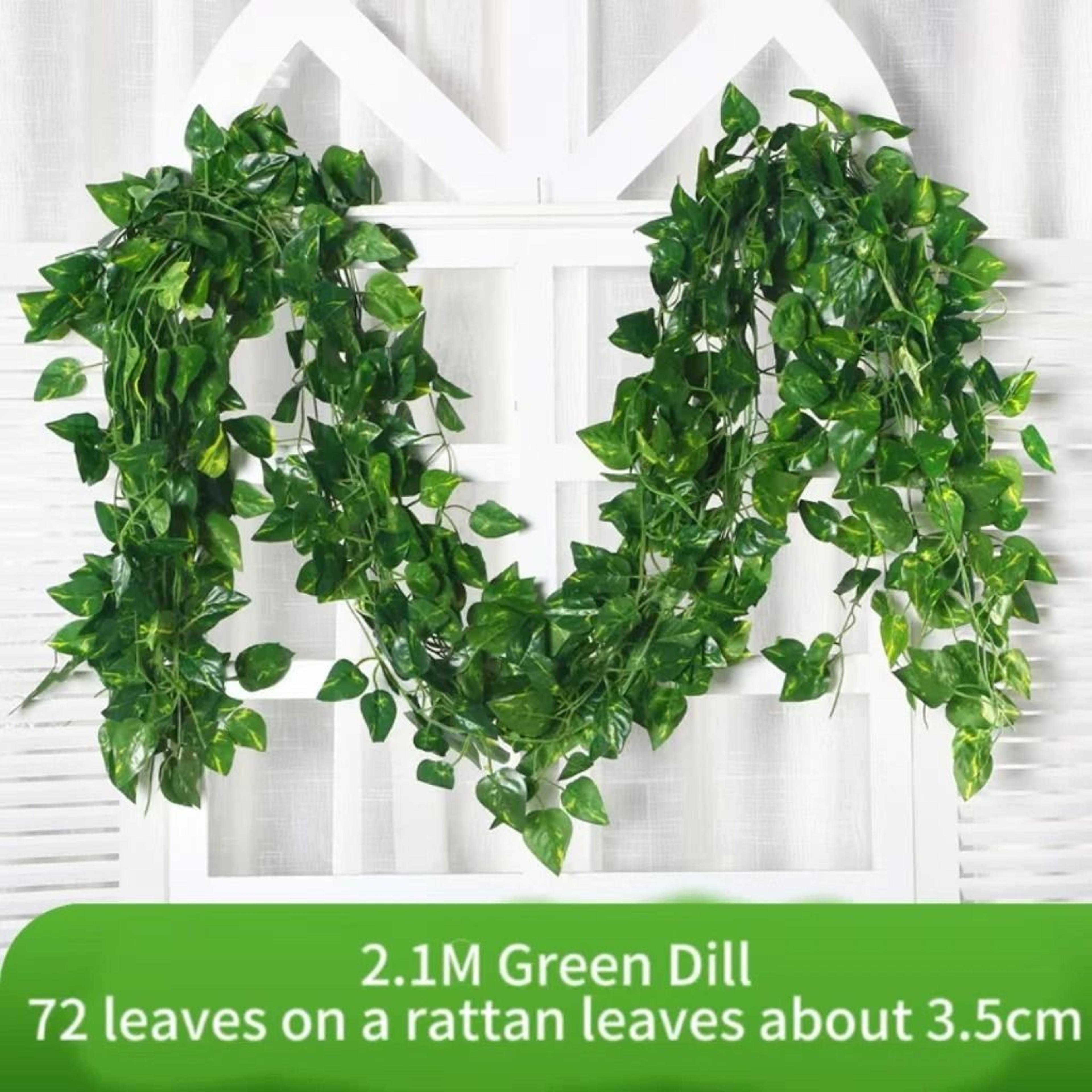 Artificial Ivy Hanging Vine Garland Green Leaf Wall Decor For Home 11