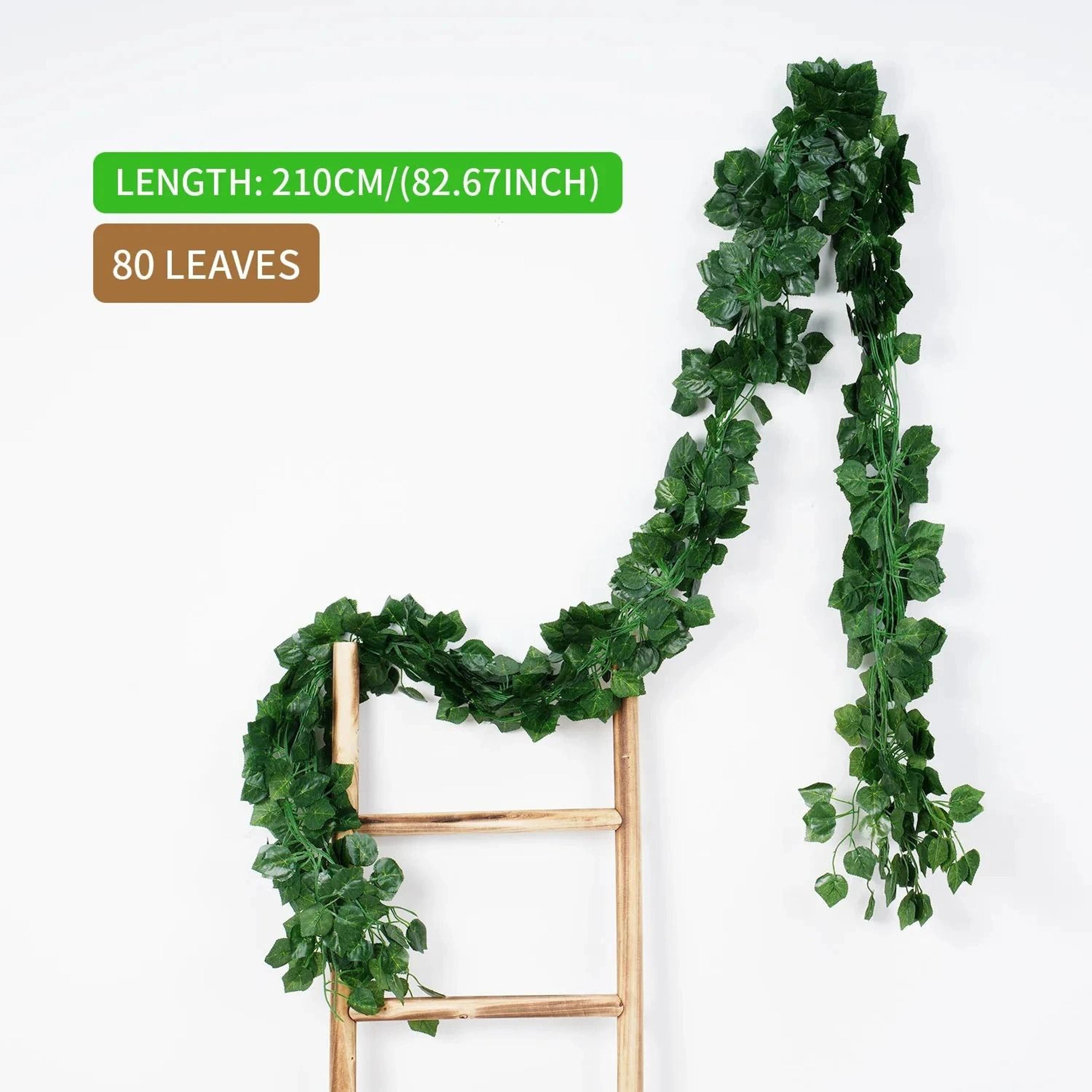 Artificial Ivy Hanging Vine Garland Green Leaf Wall Decor For Home 8